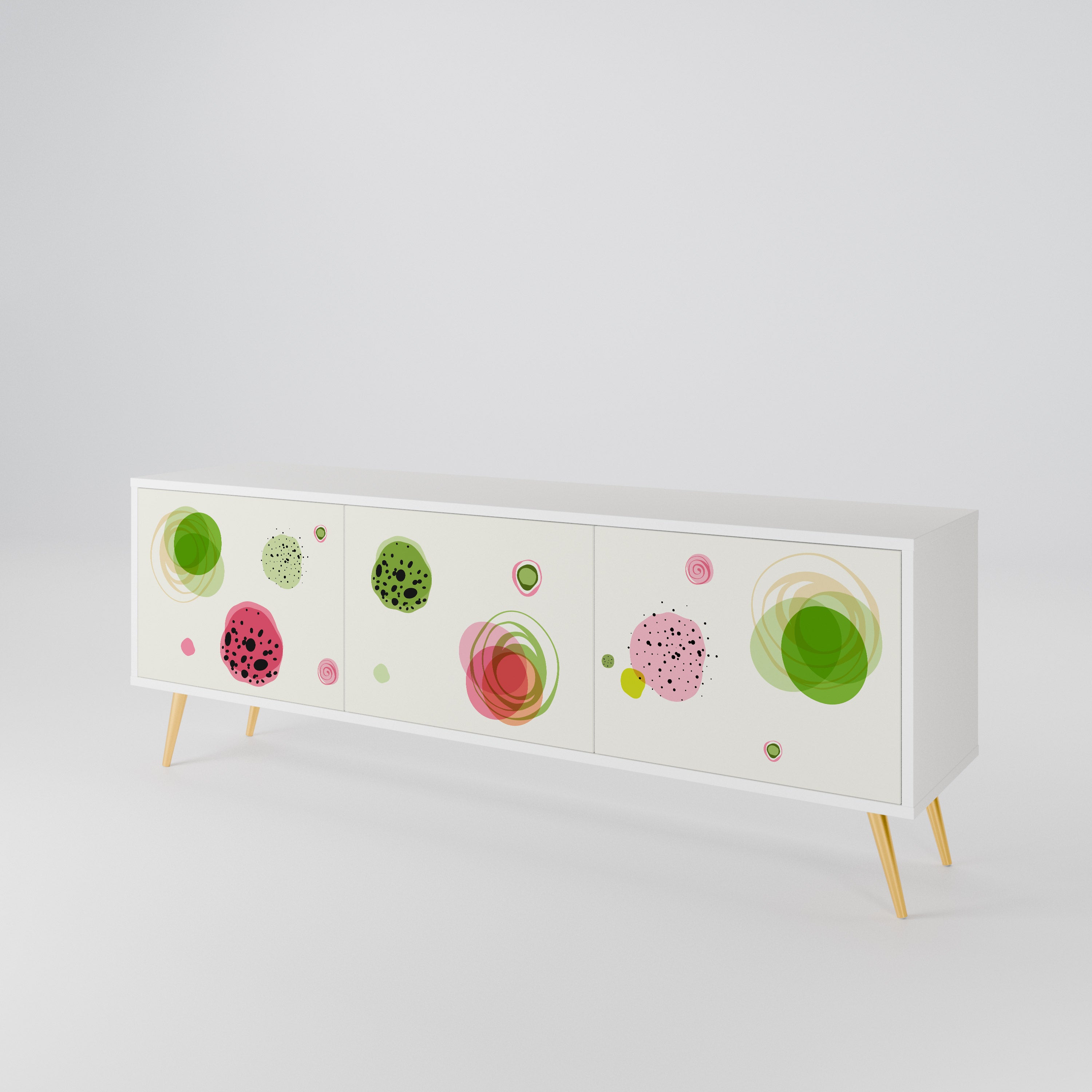 COLORFUL COSMOS 3-Door TV Cabinet