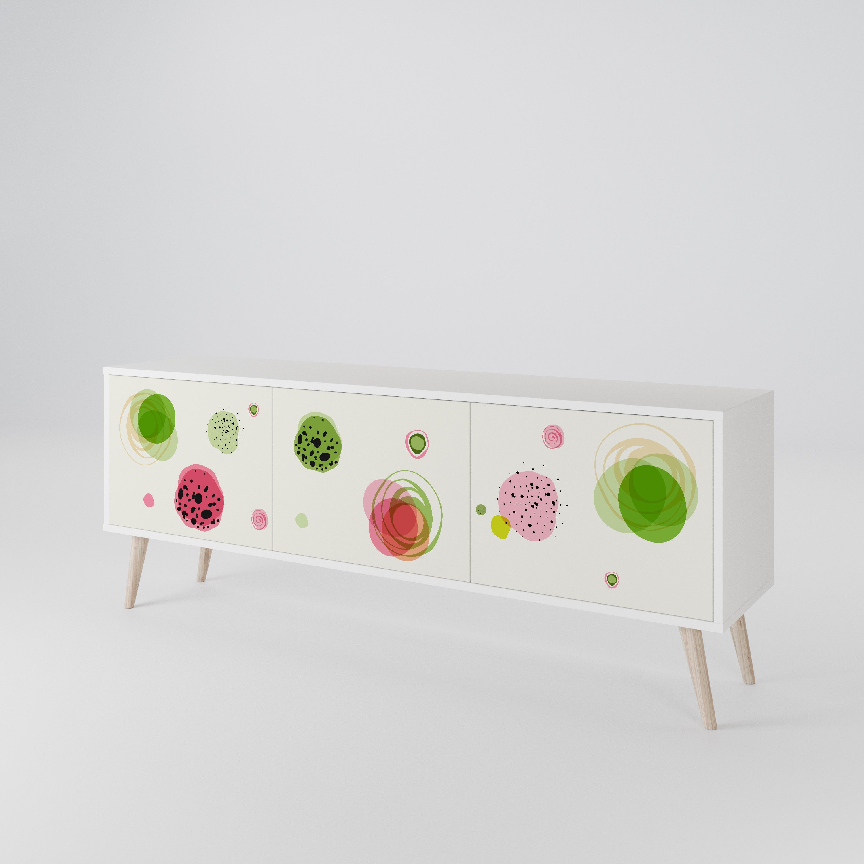 COLORFUL COSMOS 3-Door TV Cabinet
