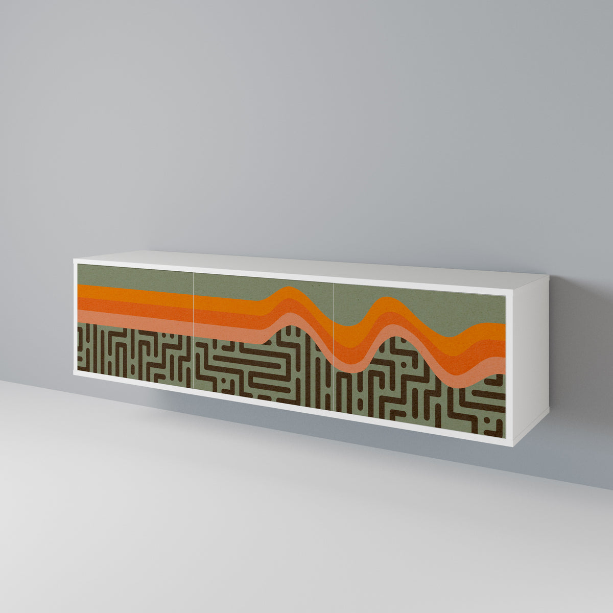 SIMPLE SOLUTIONS Mueble de TV de 3 Puertas