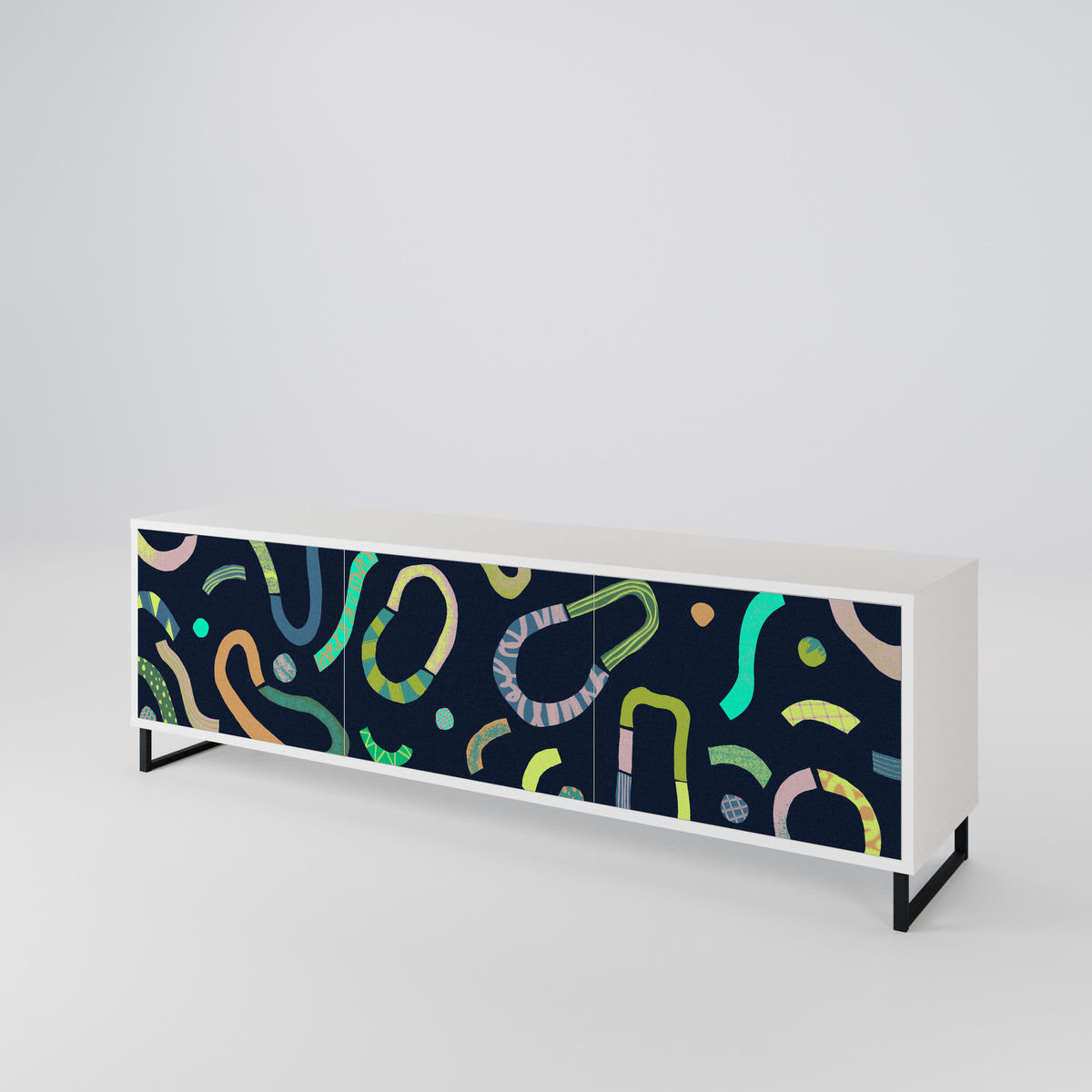 CONTRAST DANCE Mueble de TV de 3 Puertas