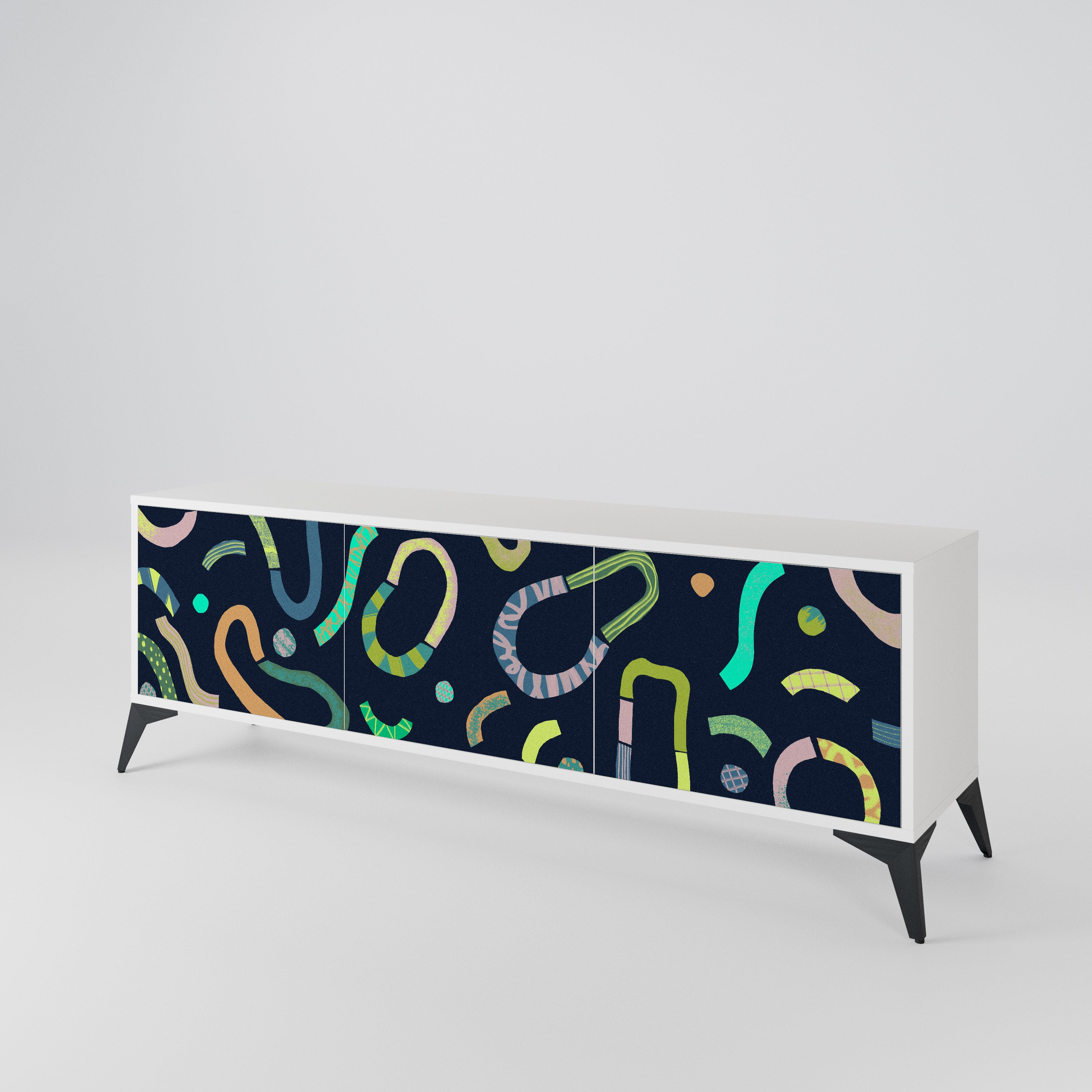 CONTRAST DANCE Mueble de TV de 3 Puertas