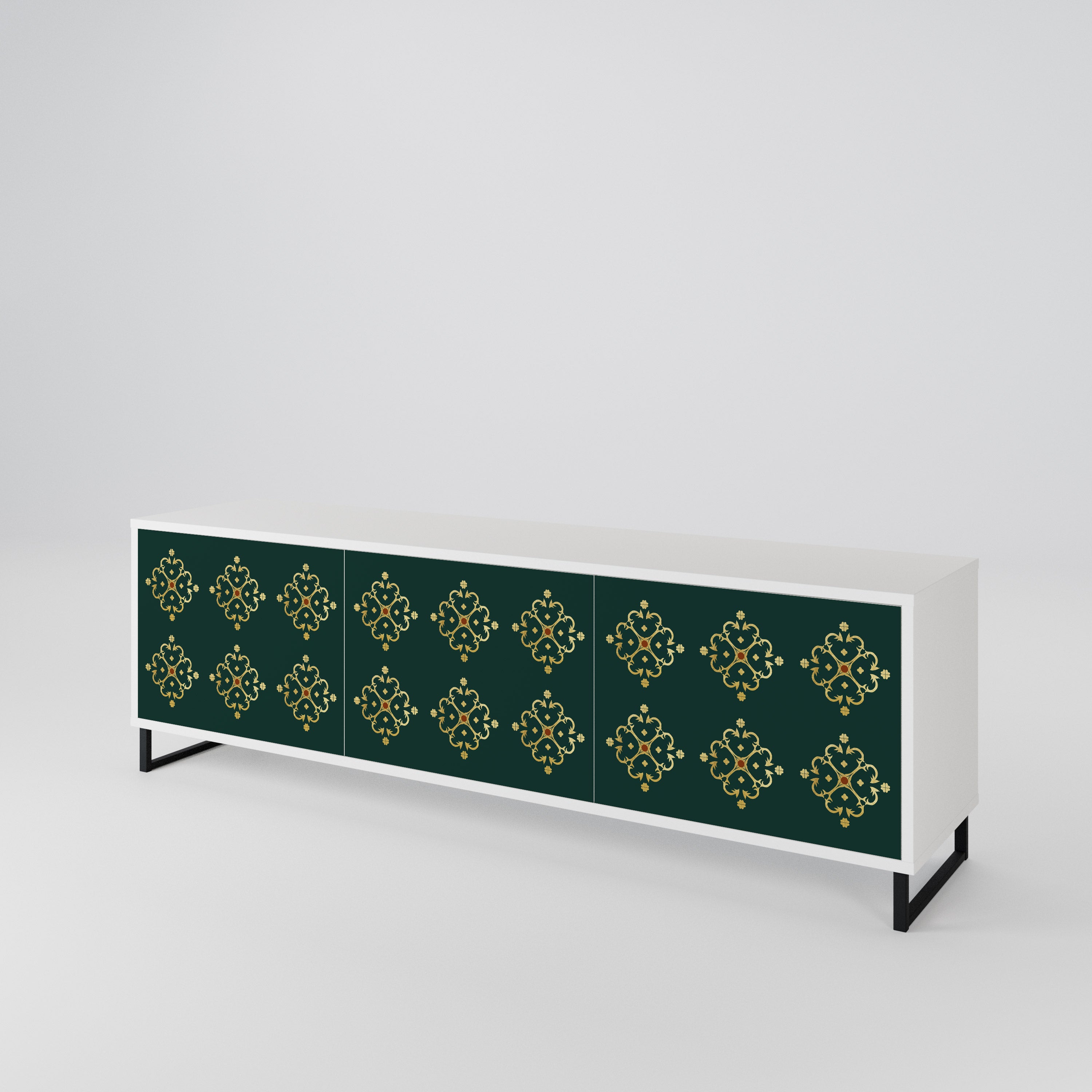 ROYAL MEDALLION Mueble de TV de 3 Puertas