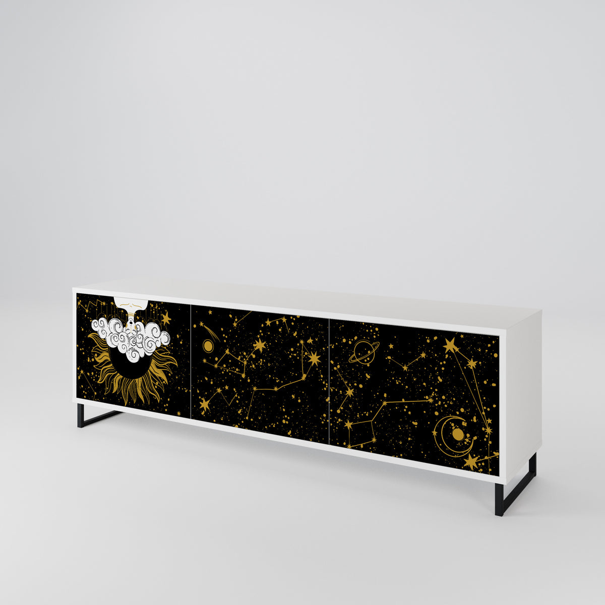STELLAR CONSTELLATIONS Mueble de TV de 3 Puertas