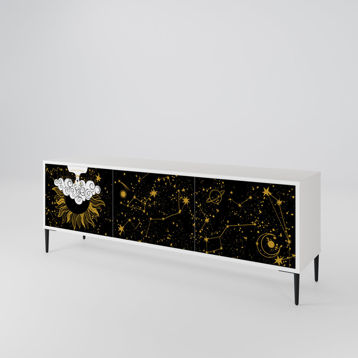 STELLAR CONSTELLATIONS Mueble de TV de 3 Puertas