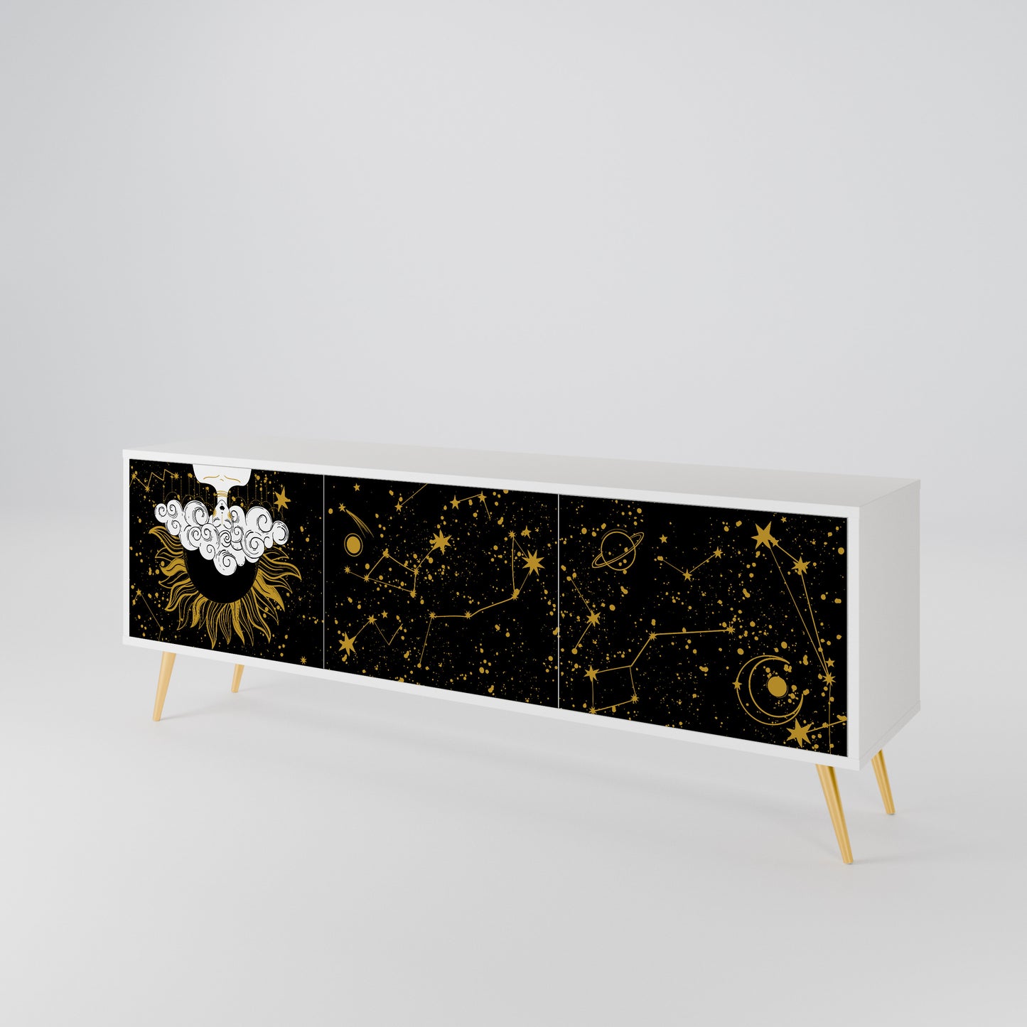 STELLAR CONSTELLATIONS Mueble de TV de 3 Puertas