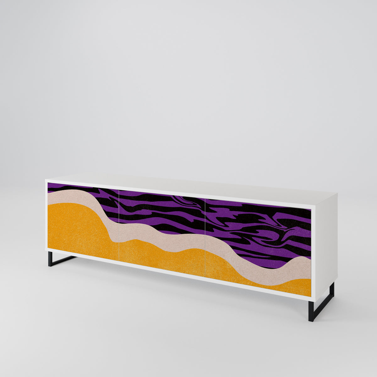 INDEPENDENT BORDER Mueble de TV de 3 Puertas