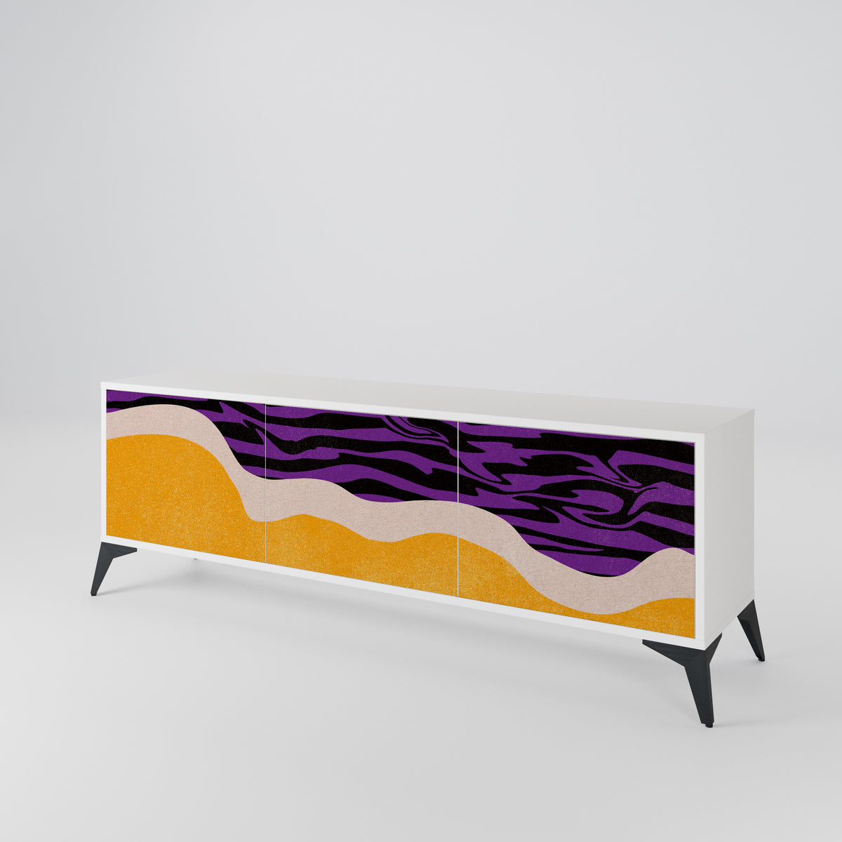 INDEPENDENT BORDER Mueble de TV de 3 Puertas