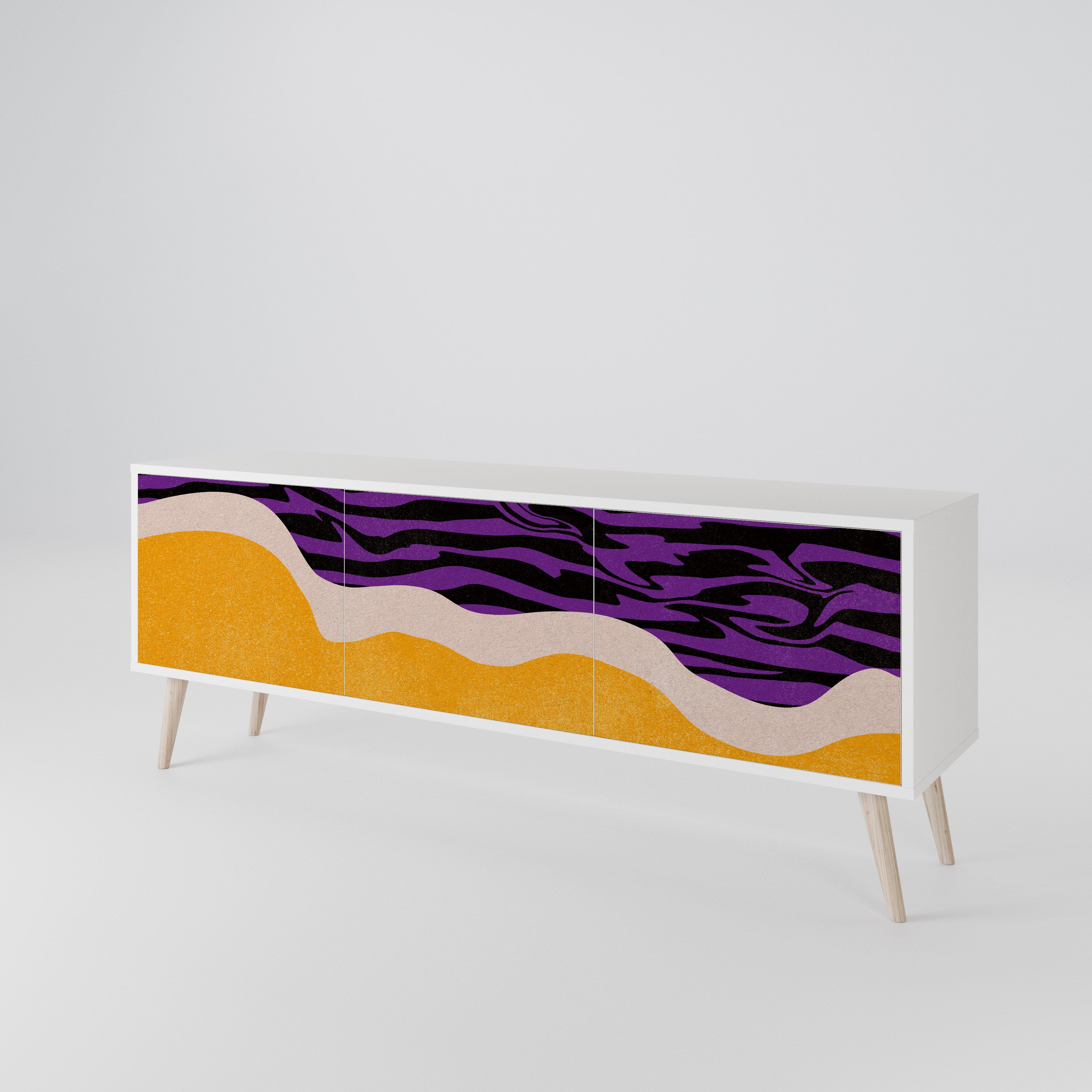 INDEPENDENT BORDER Mueble de TV de 3 Puertas