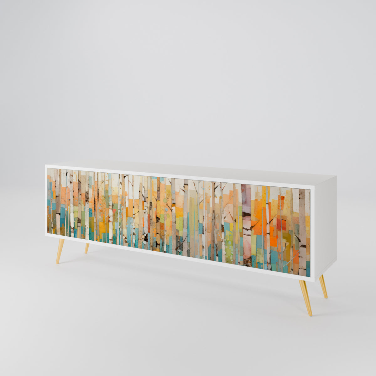 BIRCH KALEIDOSCOPE Mueble de TV de 3 Puertas
