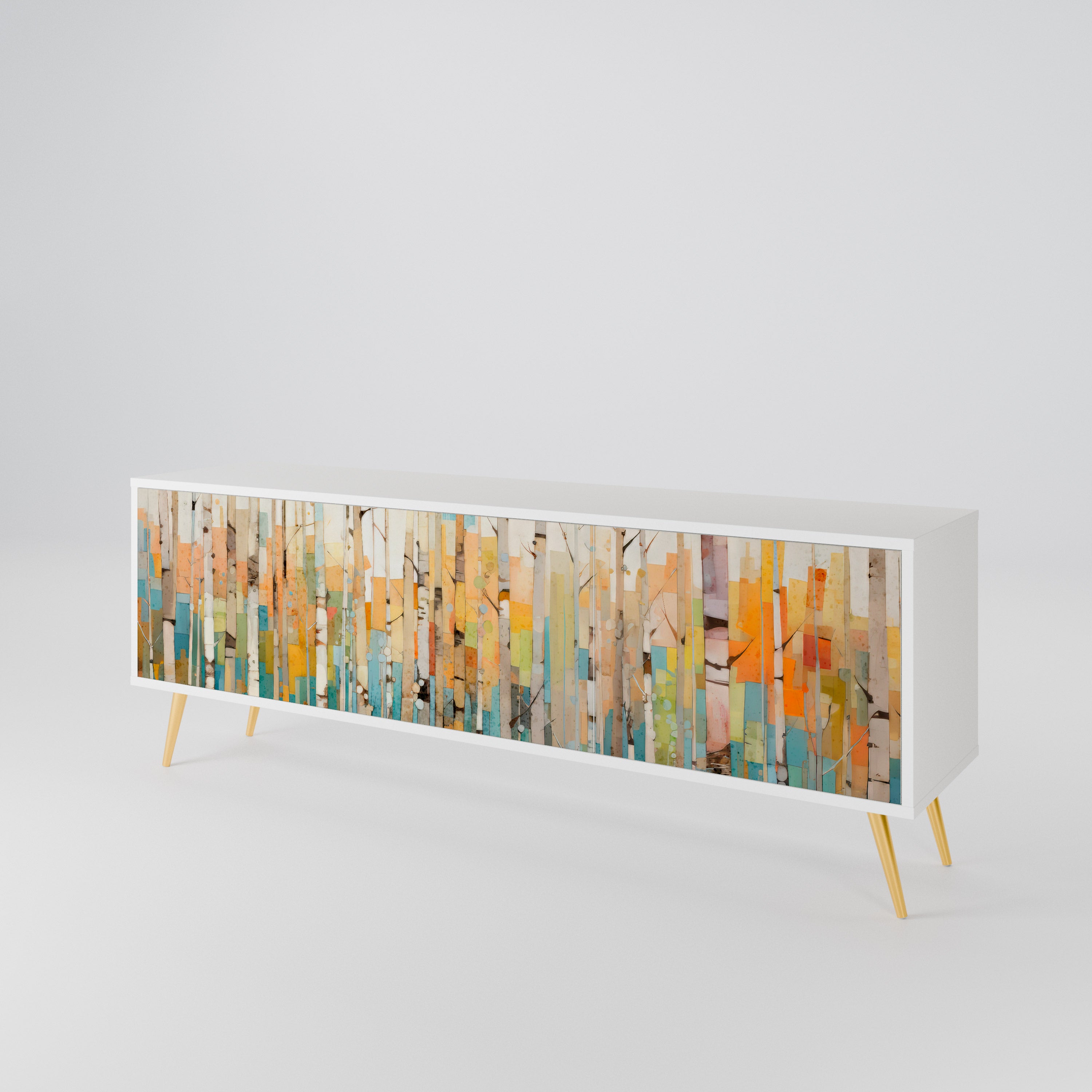 BIRCH KALEIDOSCOPE Mueble de TV de 3 Puertas