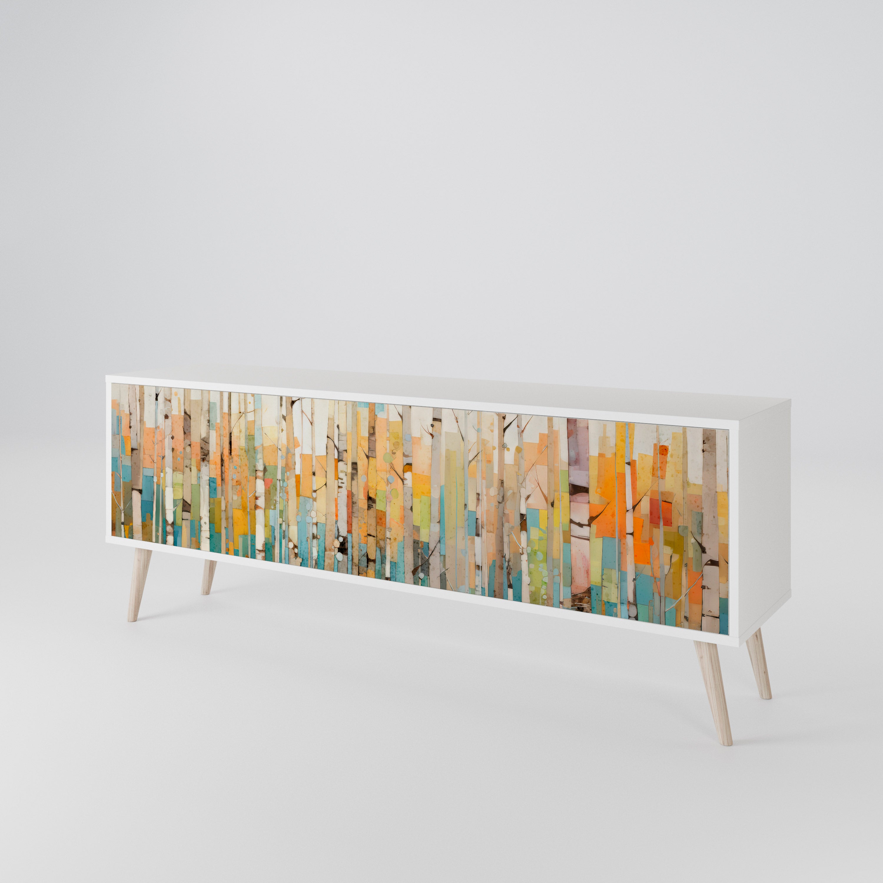 BIRCH KALEIDOSCOPE Mueble de TV de 3 Puertas