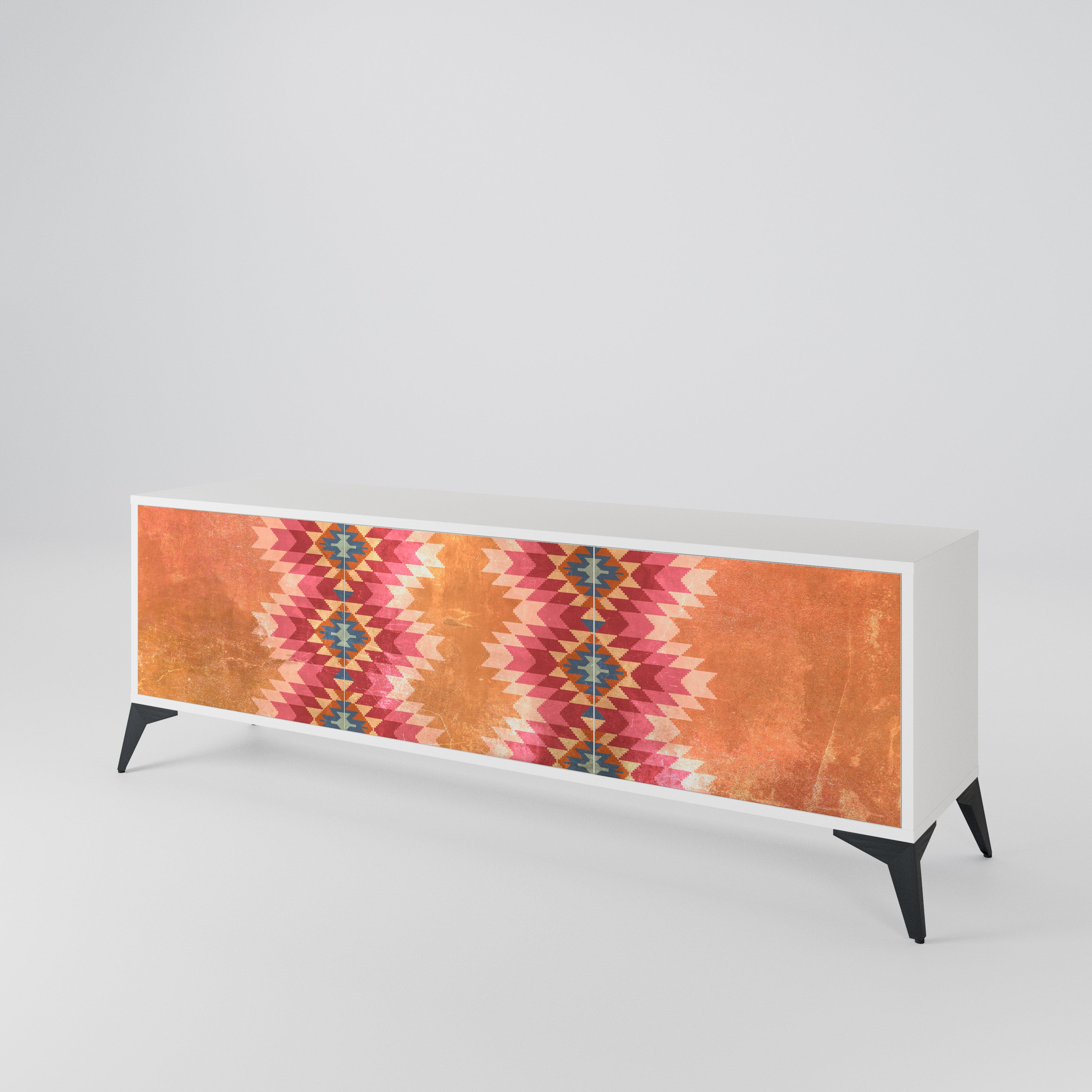 INDIAN FOLK Mueble de TV de 3 Puertas