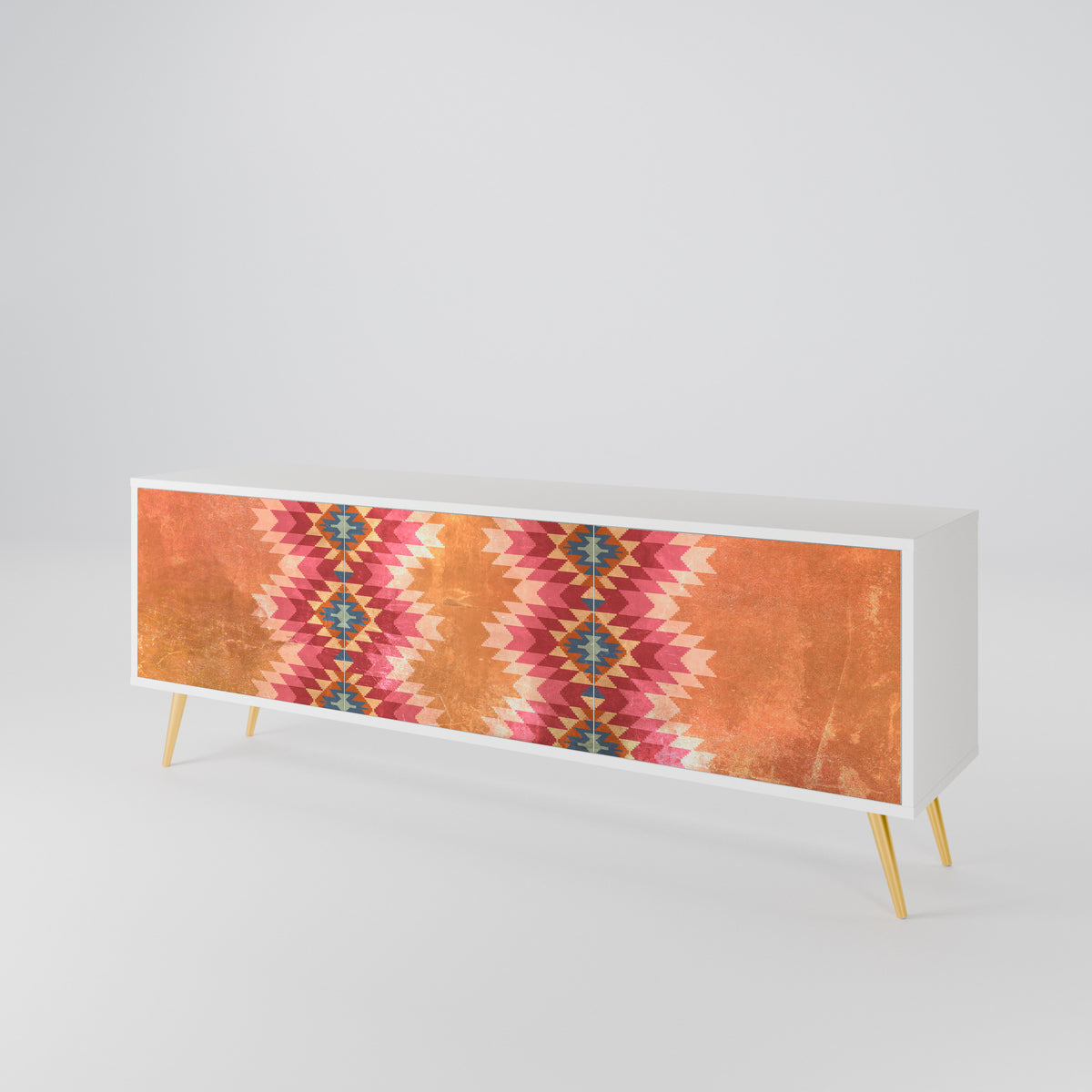 INDIAN FOLK Mueble de TV de 3 Puertas