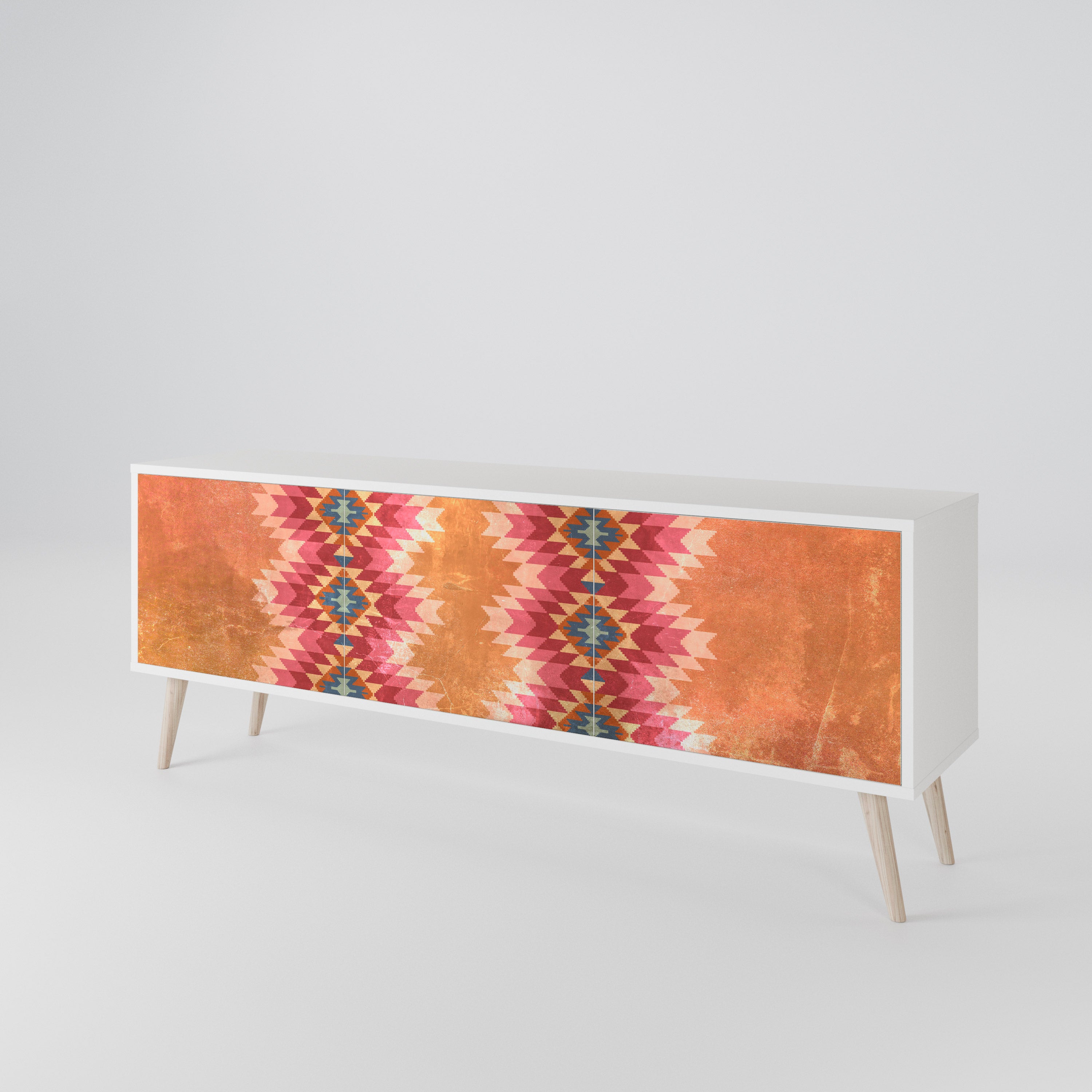 INDIAN FOLK Mueble de TV de 3 Puertas