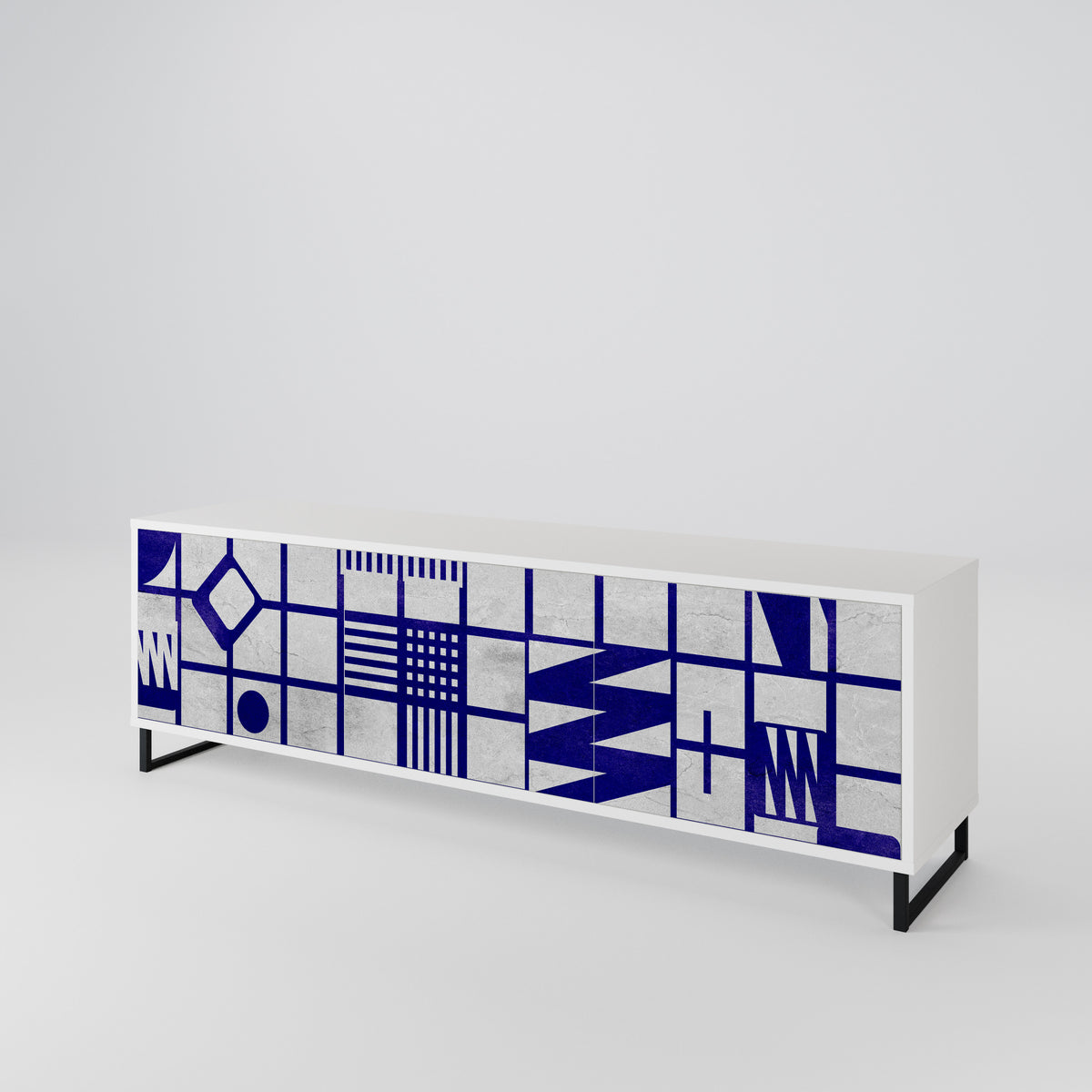 THE RIGHT PLACES Mueble de TV de 3 Puertas