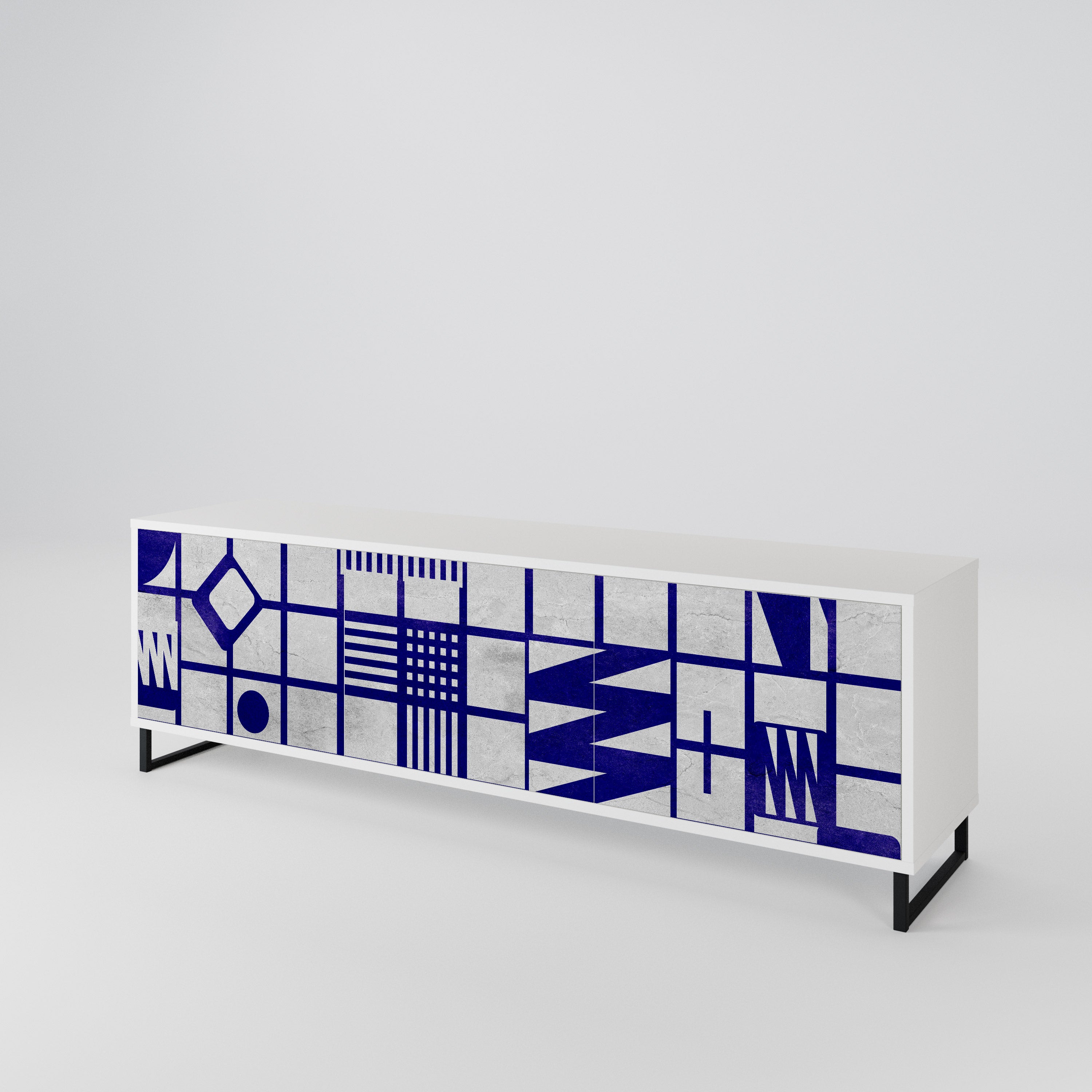 THE RIGHT PLACES Mueble de TV de 3 Puertas
