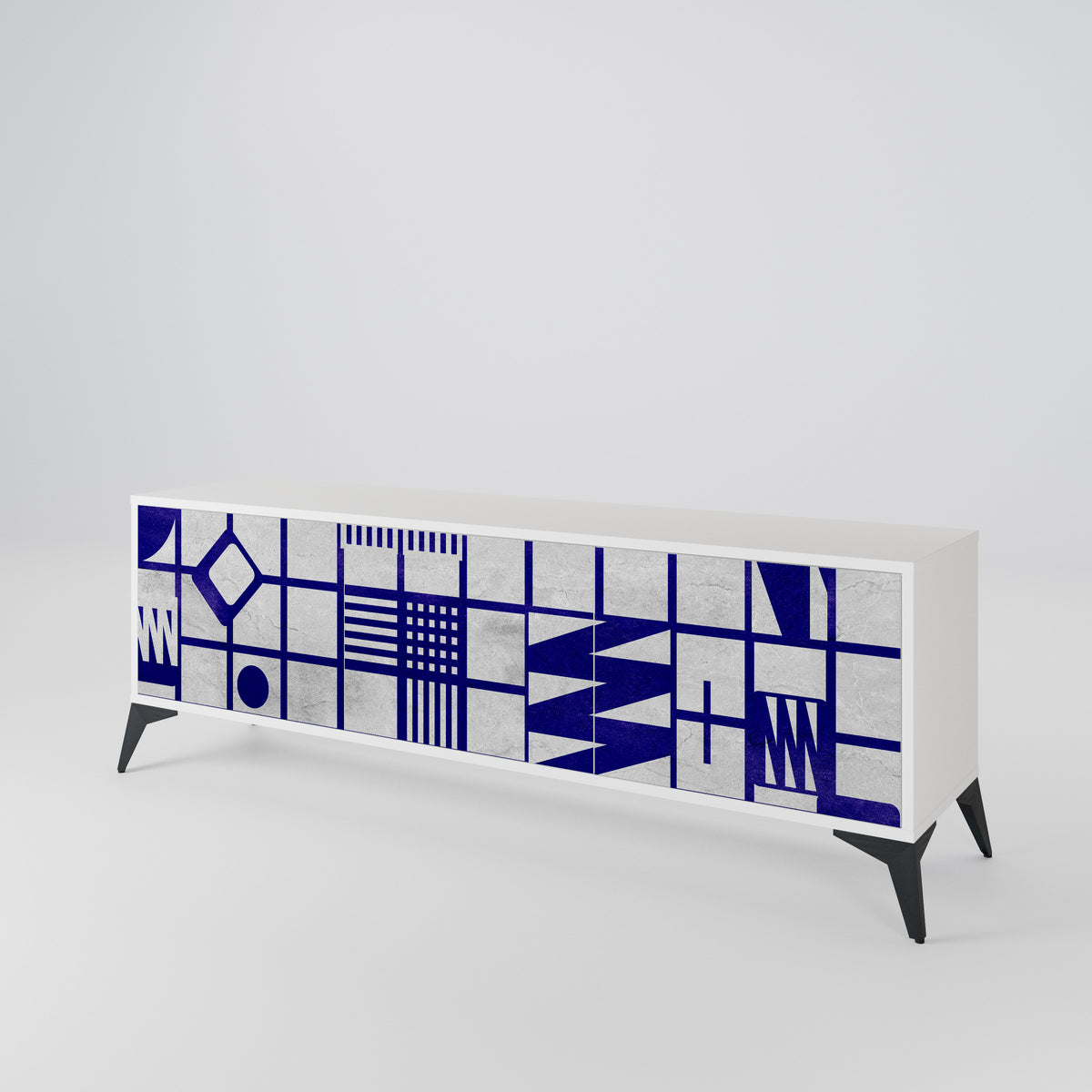 THE RIGHT PLACES Mueble de TV de 3 Puertas