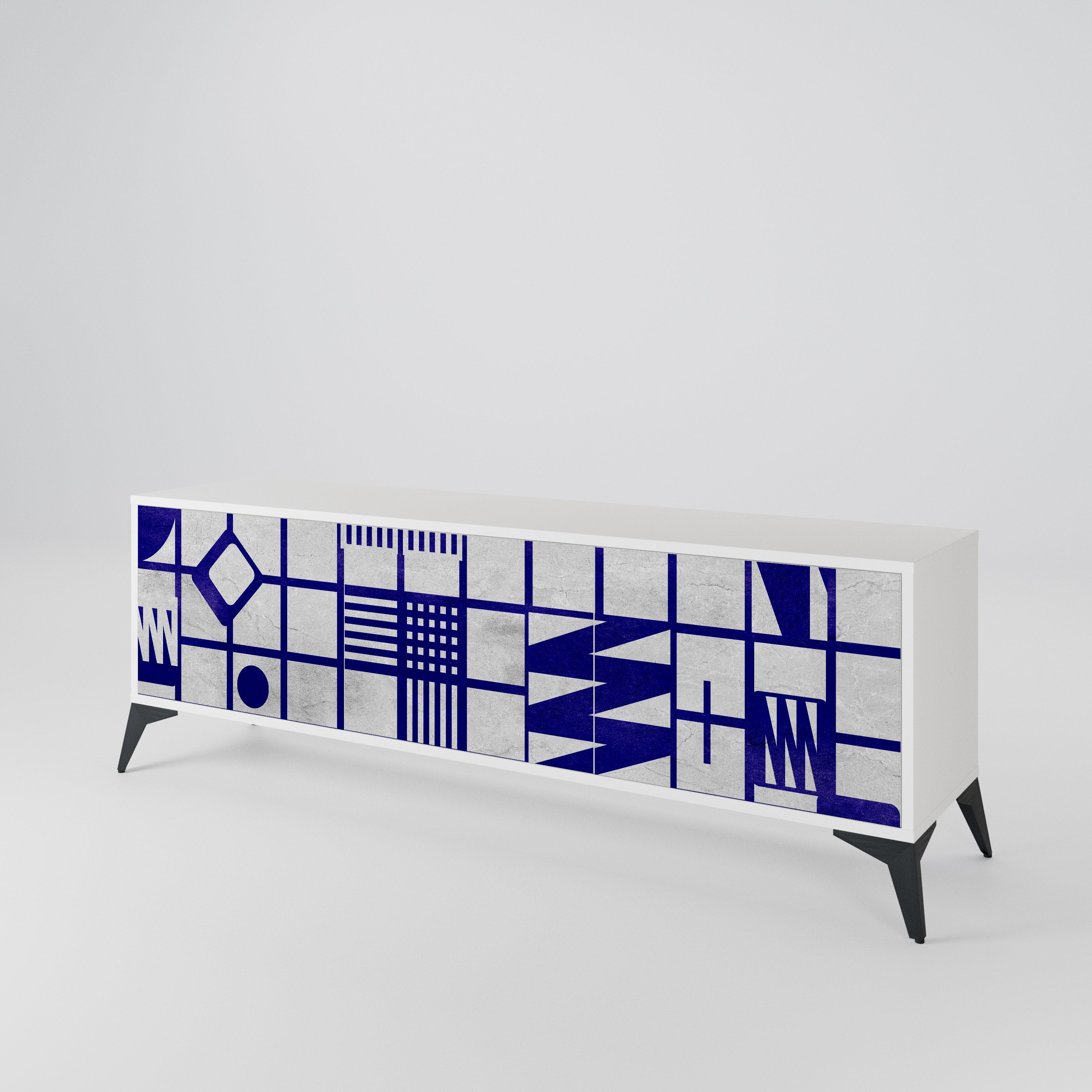 THE RIGHT PLACES Mueble de TV de 3 Puertas