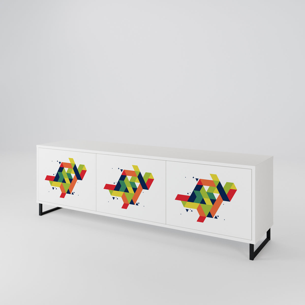 FUTURE SIGN Mueble de TV de 3 Puertas