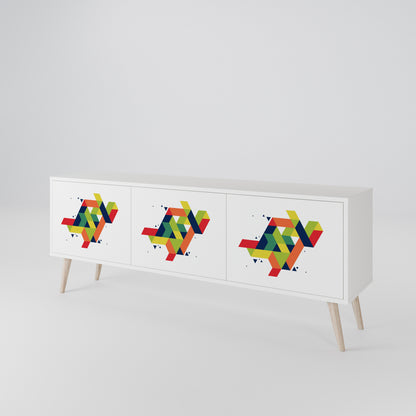 FUTURE SIGN Mueble de TV de 3 Puertas