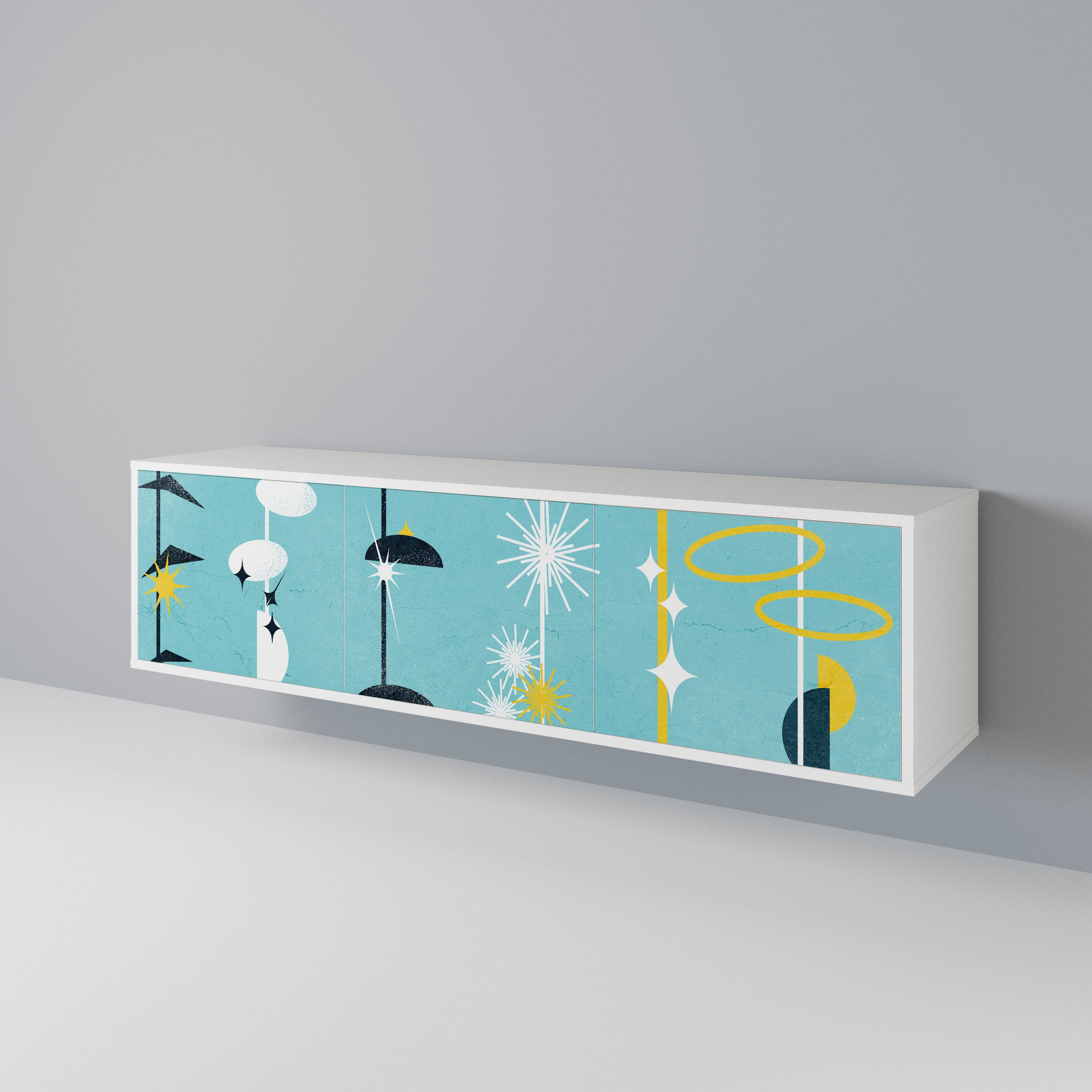 PATHS TO HAPPINESS Mueble de TV de 3 Puertas