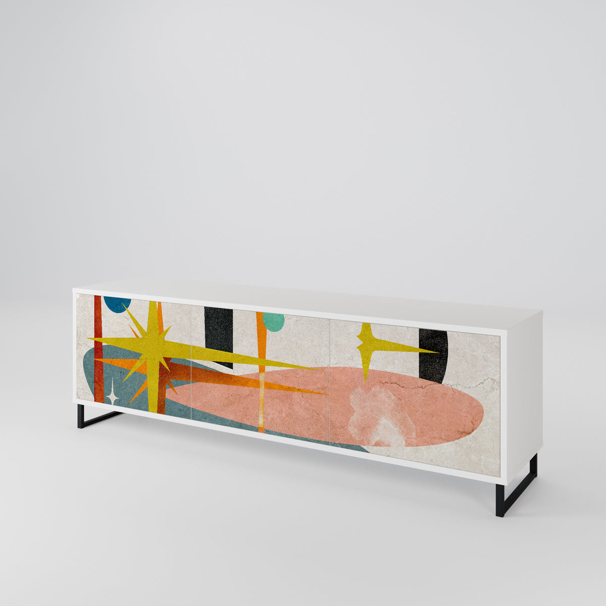 INTERSTELLAR VIBES Mueble de TV de 3 Puertas