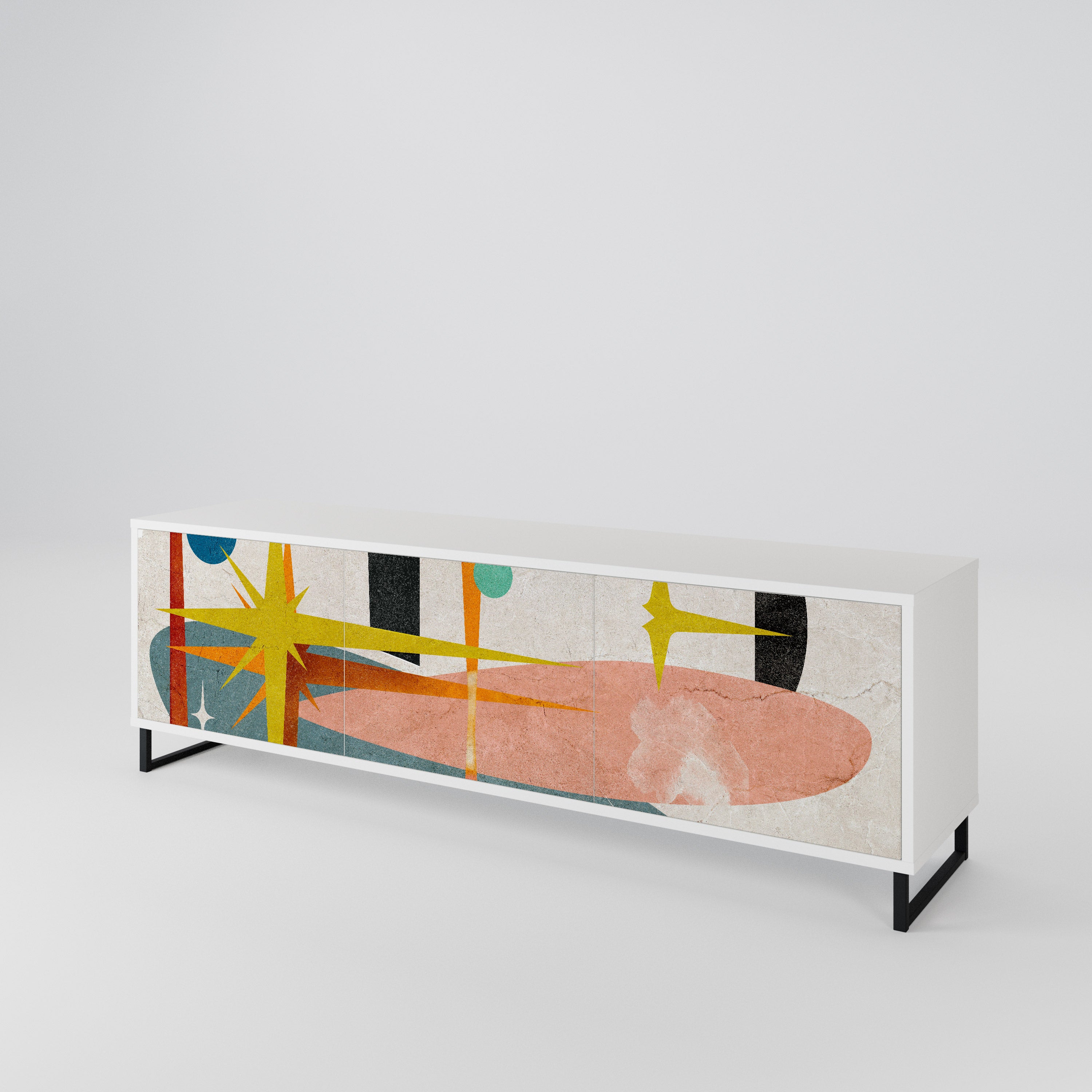 INTERSTELLAR VIBES Mueble de TV de 3 Puertas