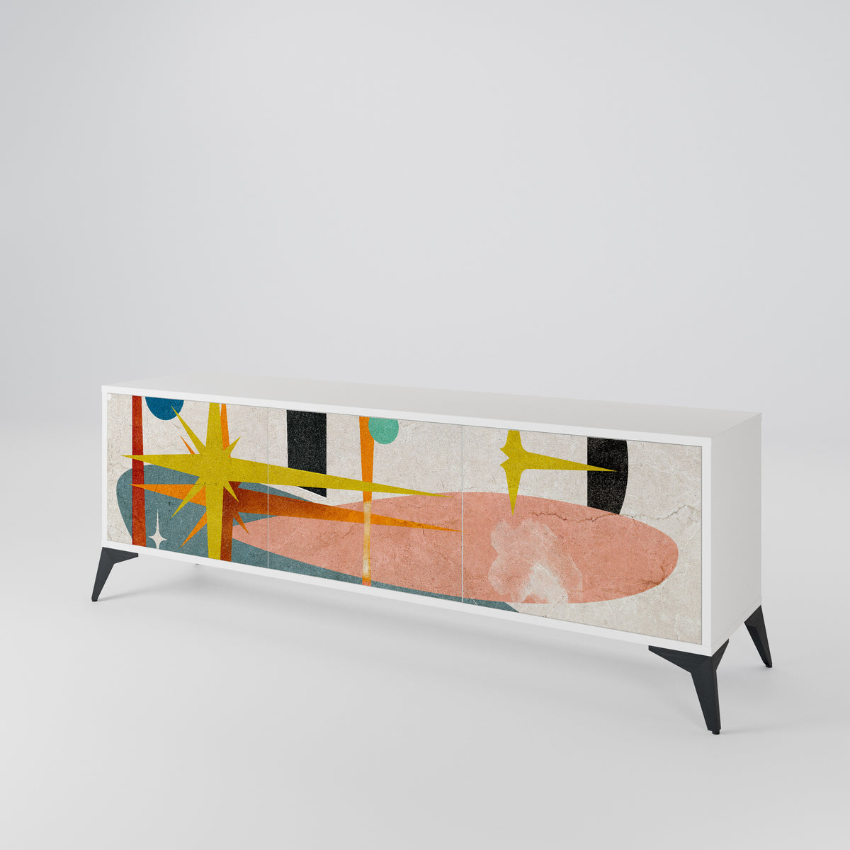 INTERSTELLAR VIBES Mueble de TV de 3 Puertas