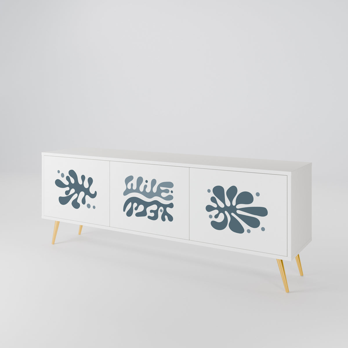 WONDERLAND VEGETATION Mueble de TV de 3 Puertas
