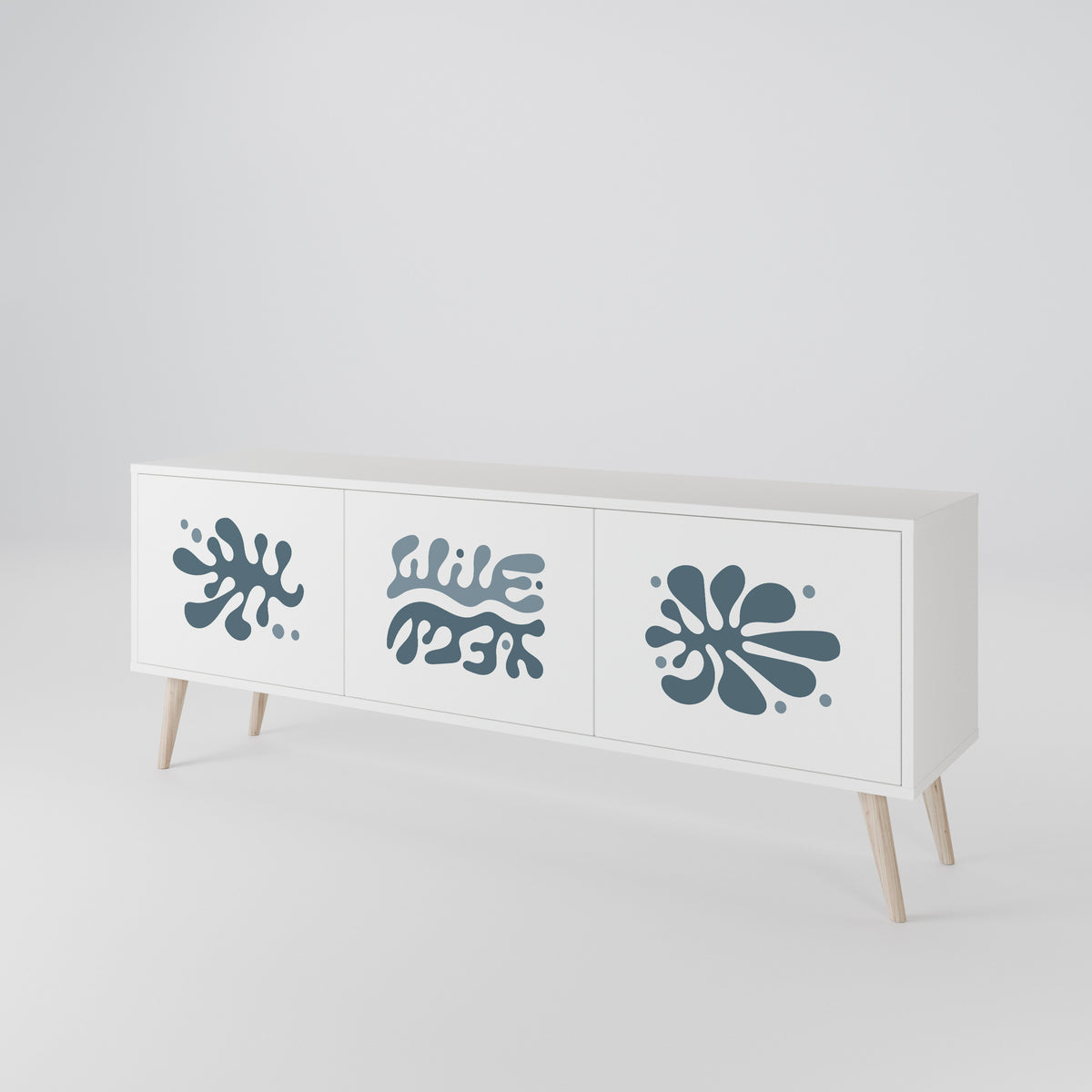 WONDERLAND VEGETATION Mueble de TV de 3 Puertas