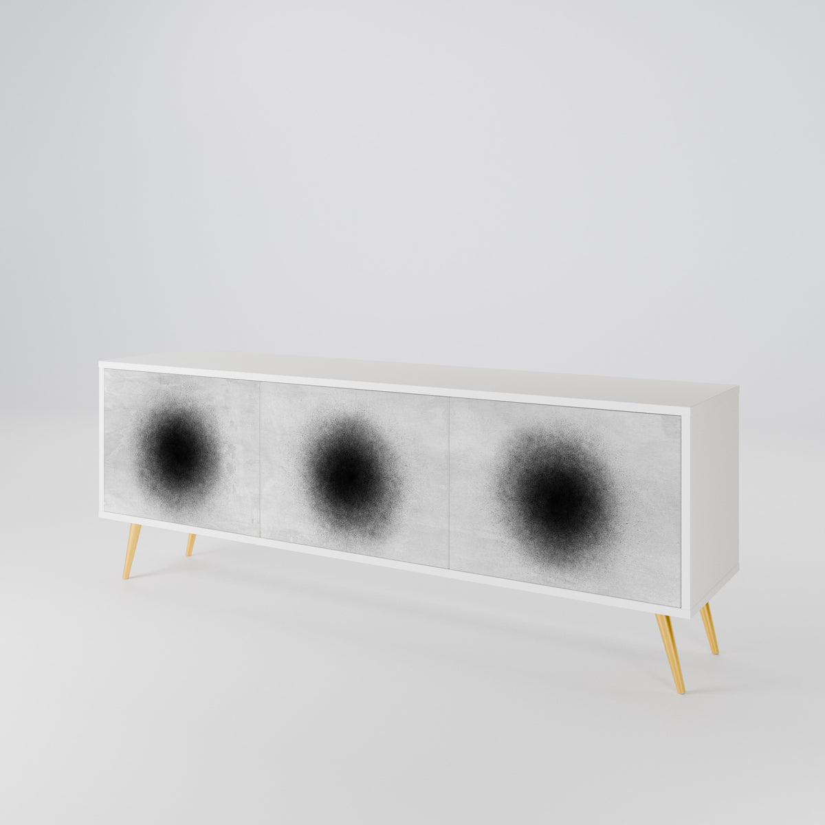 BLACK HOLE Mueble de TV de 3 Puertas