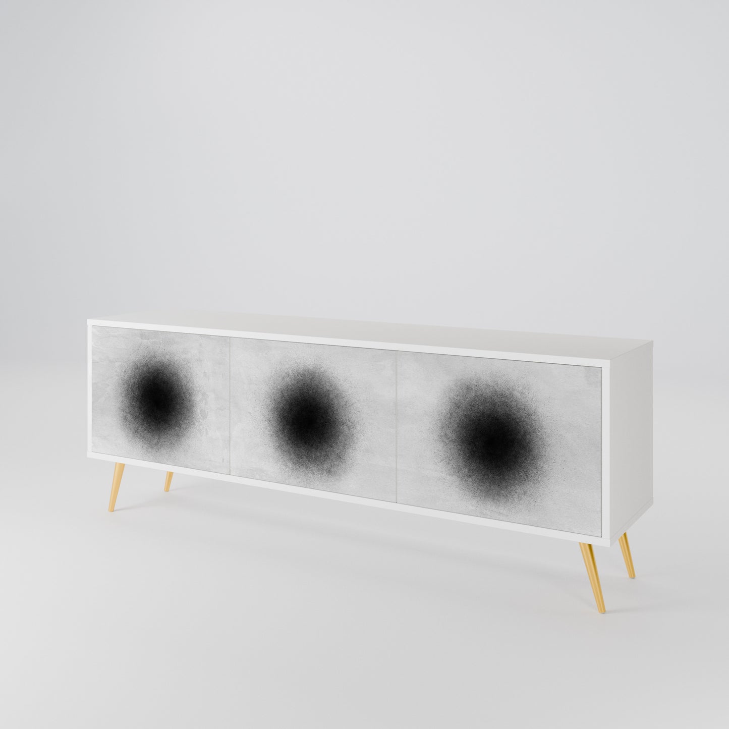 BLACK HOLE Mueble de TV de 3 Puertas