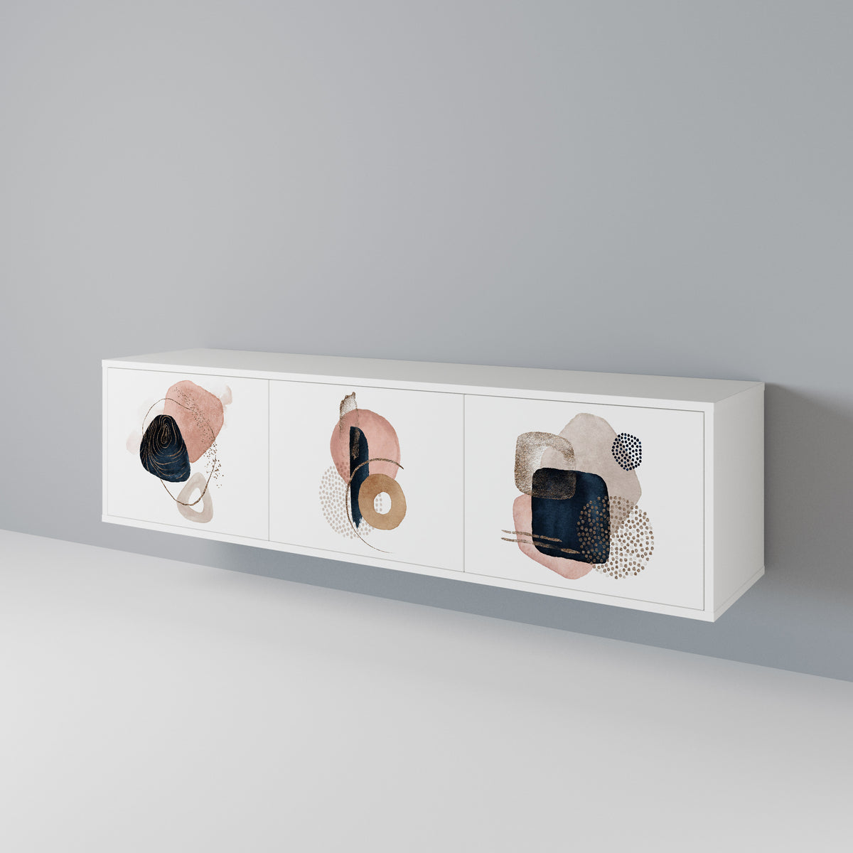 COLORFUL SHAPES Mueble de TV de 3 Puertas