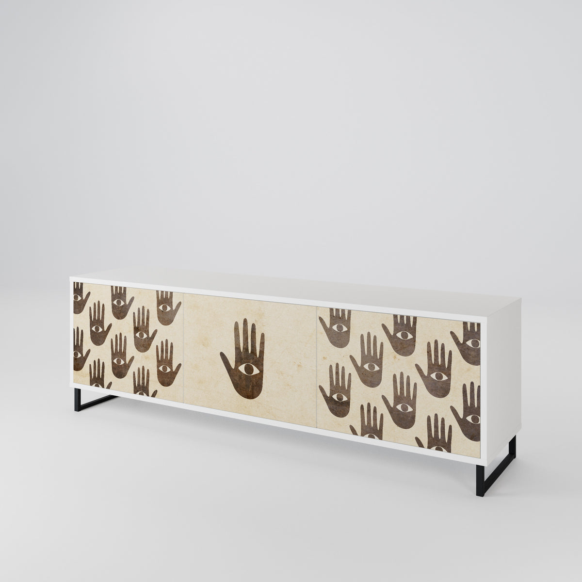 SEE MORE Mueble de TV de 3 Puertas