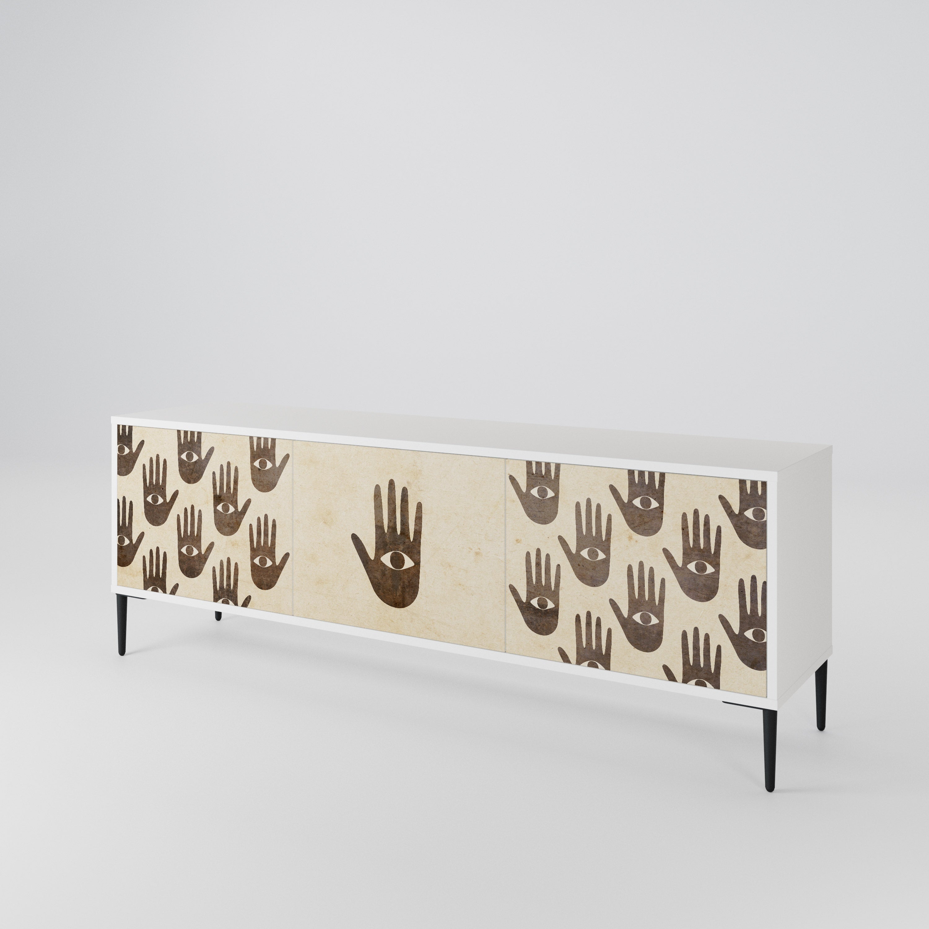 SEE MORE 3-Door TV Cabinet