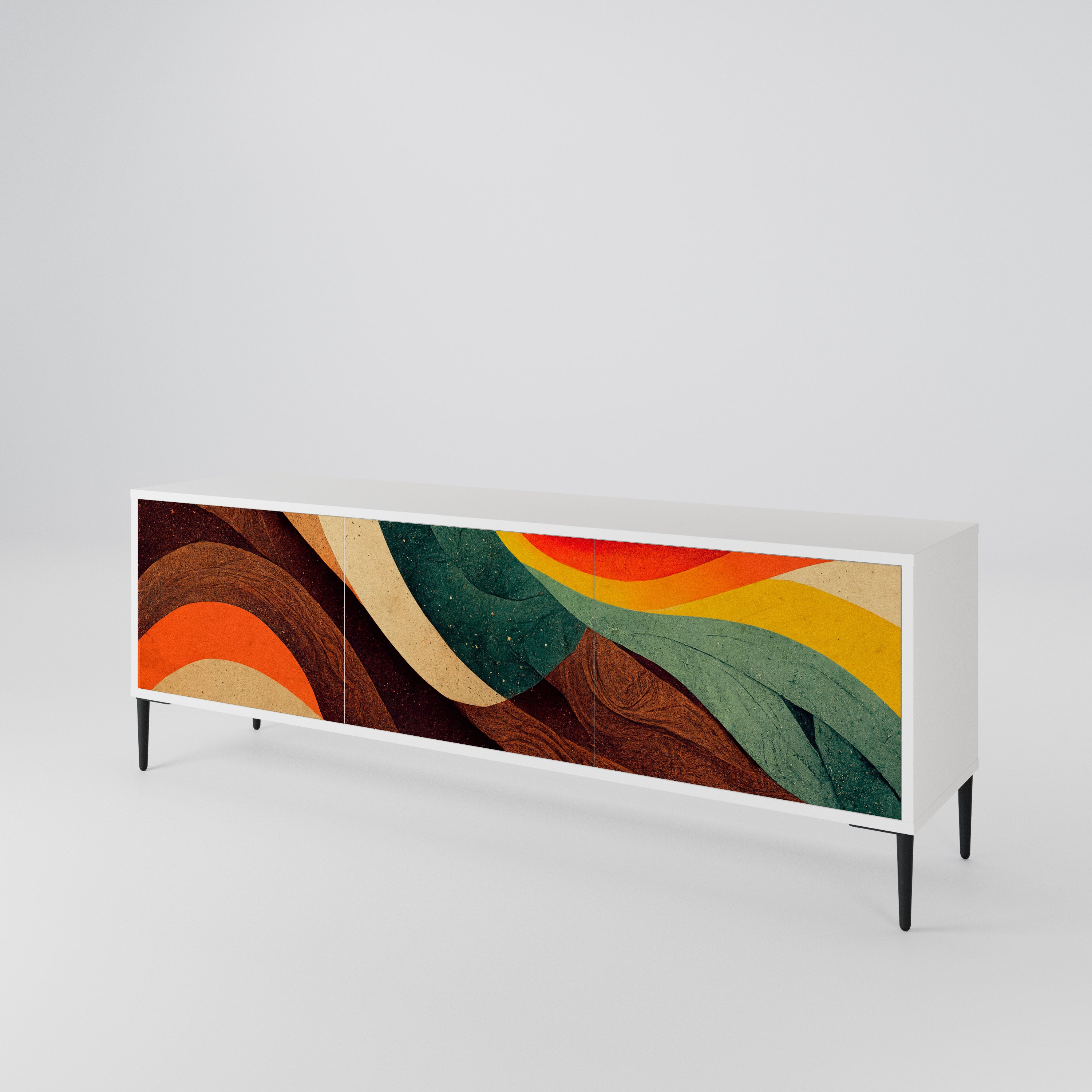 COLORFUL STRANDS Mueble de TV de 3 Puertas