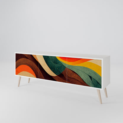 COLORFUL STRANDS Mueble de TV de 3 Puertas