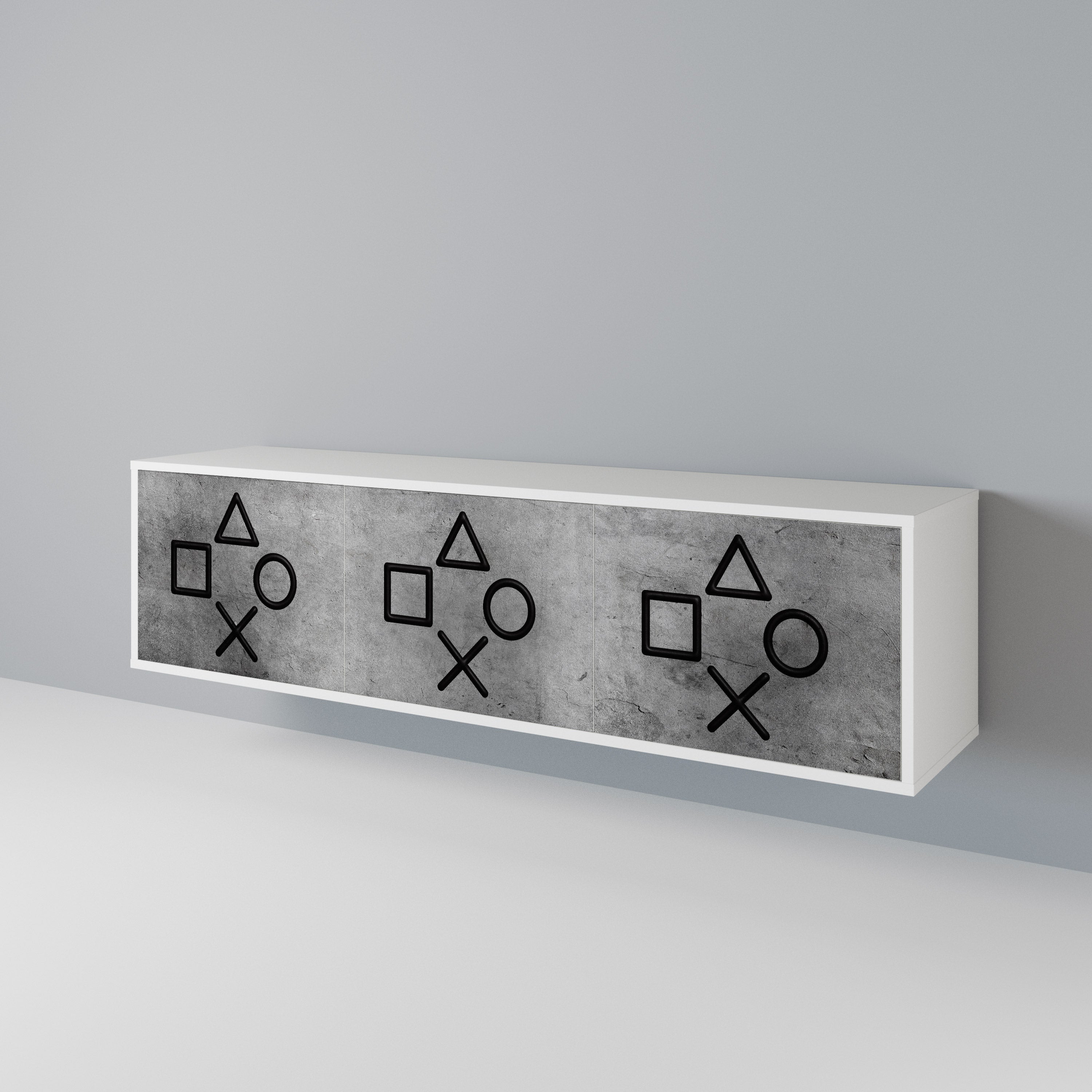 GAMER CHOICE 3-Door TV Cabinet