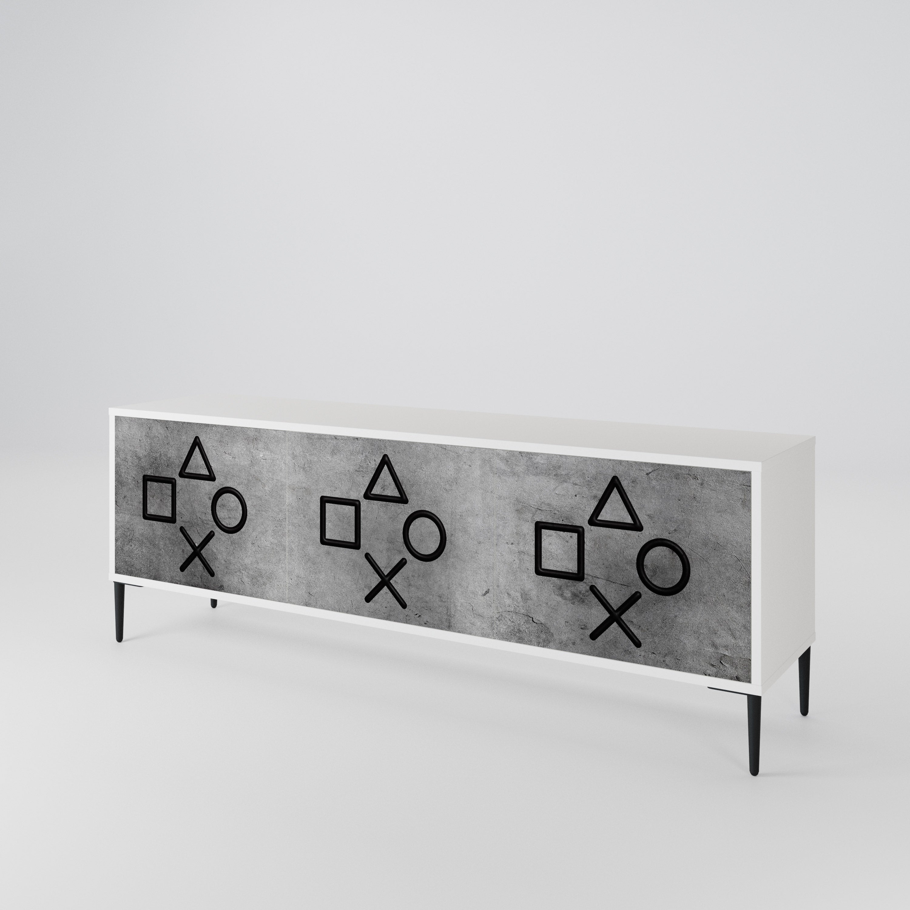 GAMER CHOICE 3-Door TV Cabinet