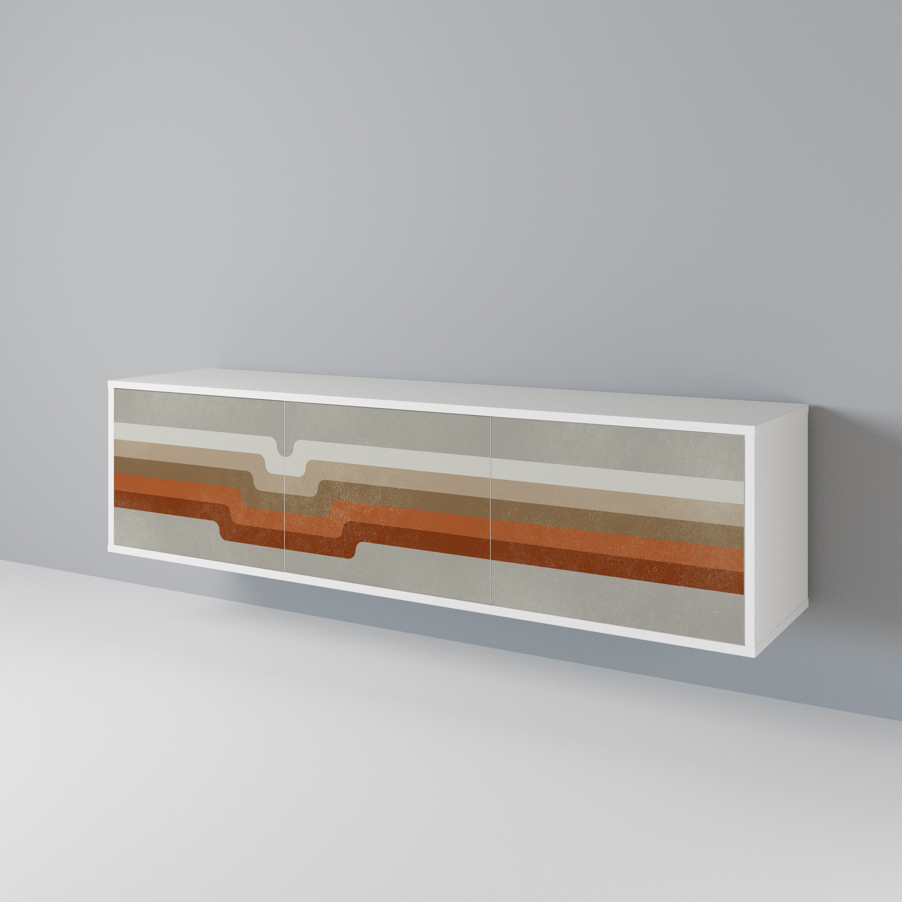 PECULIAR TRAIL Mueble de TV de 3 Puertas