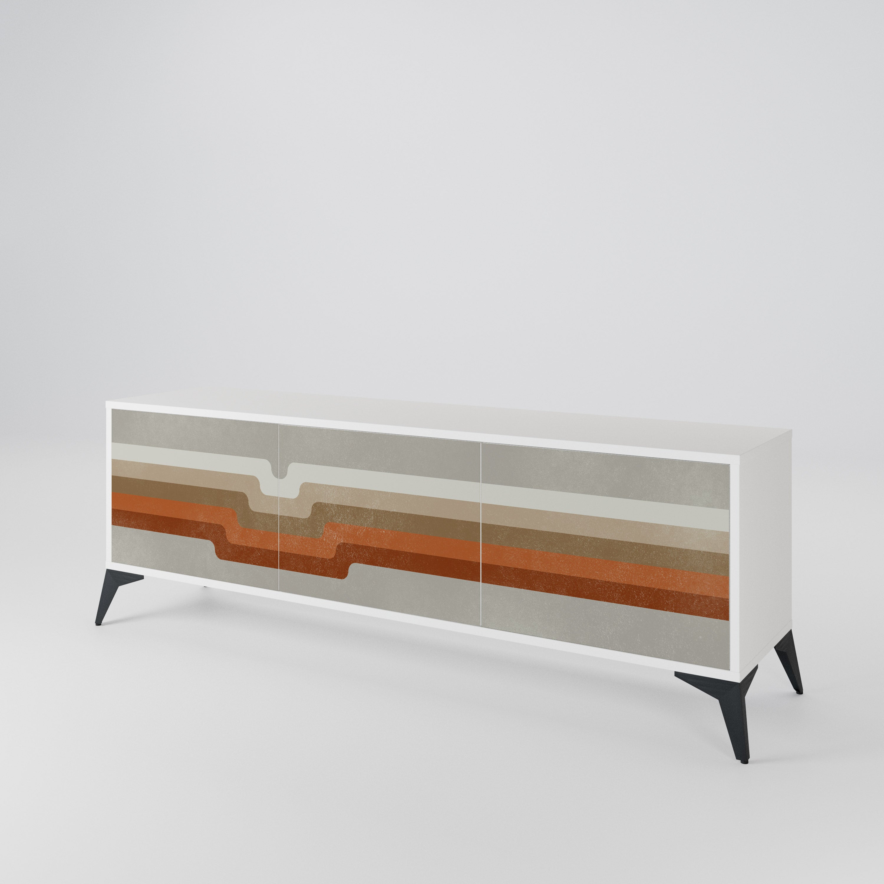 PECULIAR TRAIL Mueble de TV de 3 Puertas