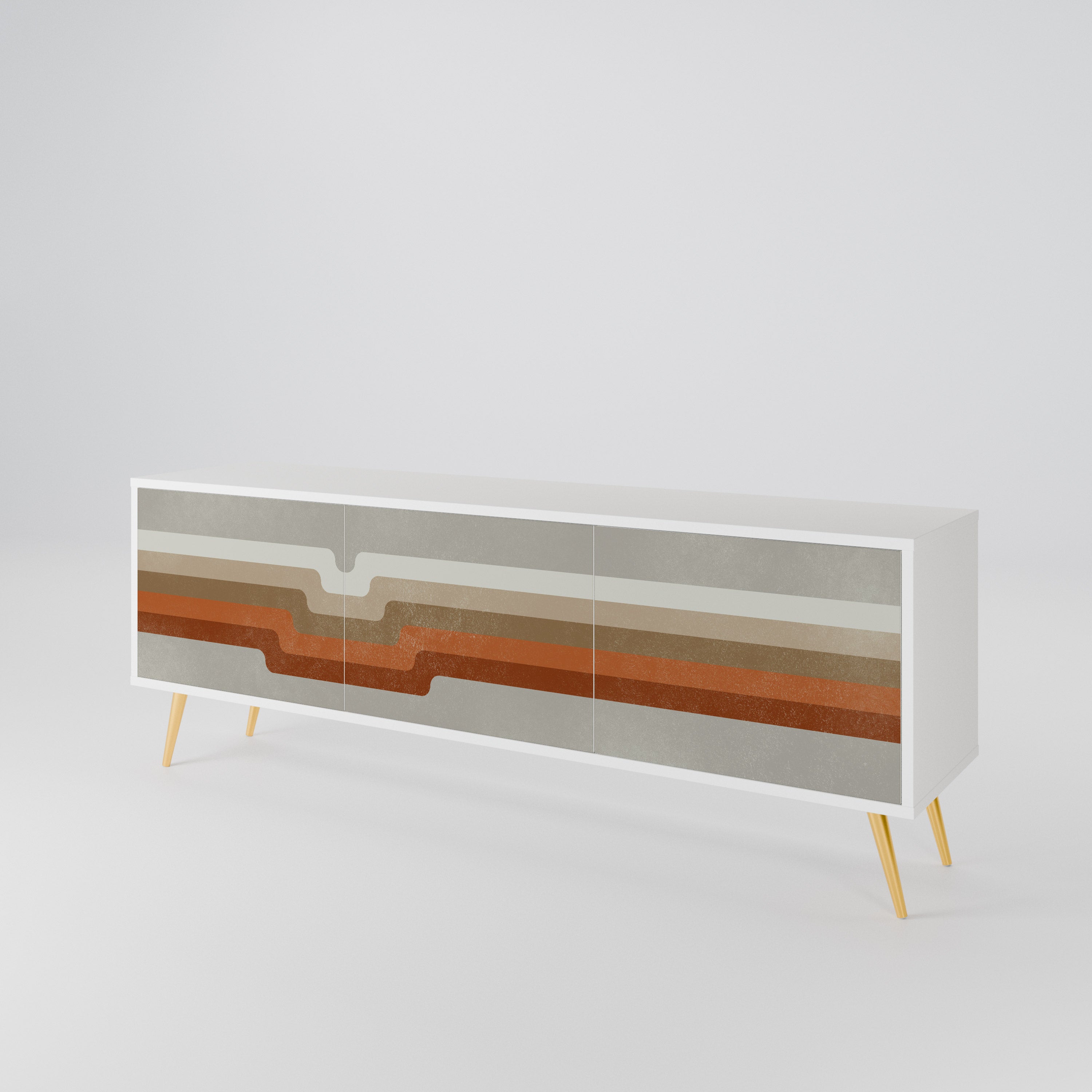 PECULIAR TRAIL Mueble de TV de 3 Puertas