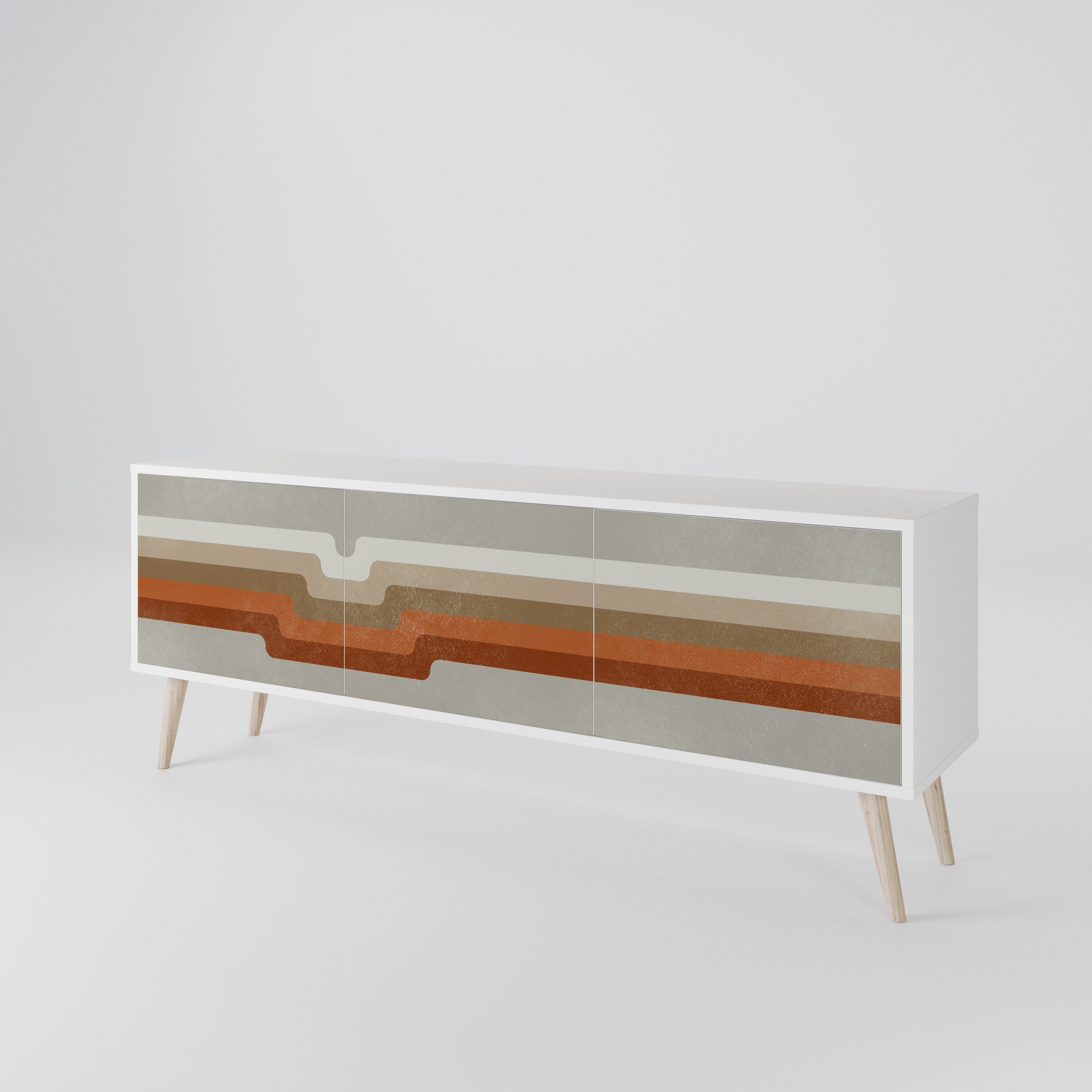 PECULIAR TRAIL Mueble de TV de 3 Puertas
