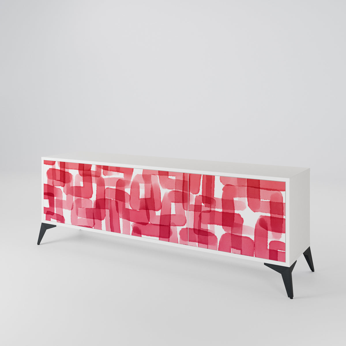 KALEIDOSCOPIC CUBISM Mueble de TV de 3 Puertas