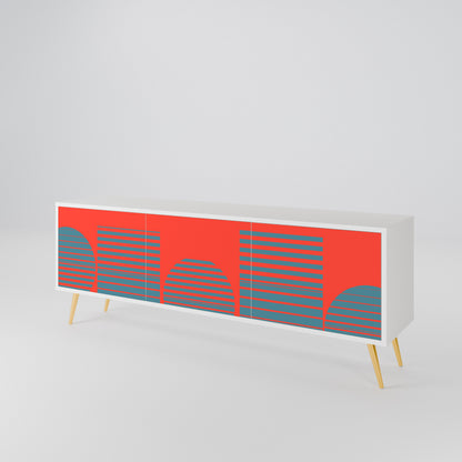 RISING GEOMETRY STARS Mueble de TV de 3 Puertas