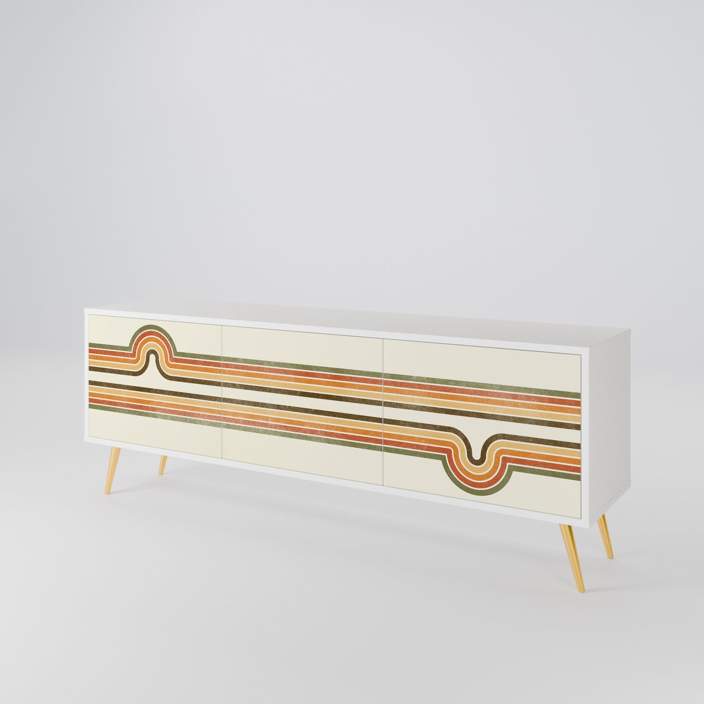 EXCEPTIONAL STREAM Mueble de TV de 3 Puertas