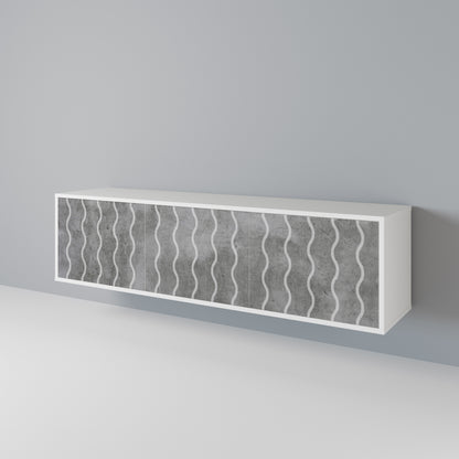 WAVES OF CONCRETE Mueble de TV de 3 Puertas