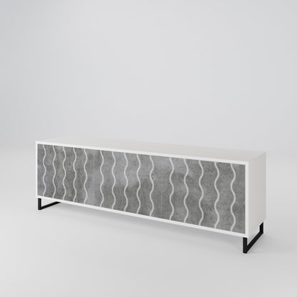 WAVES OF CONCRETE Mueble de TV de 3 Puertas