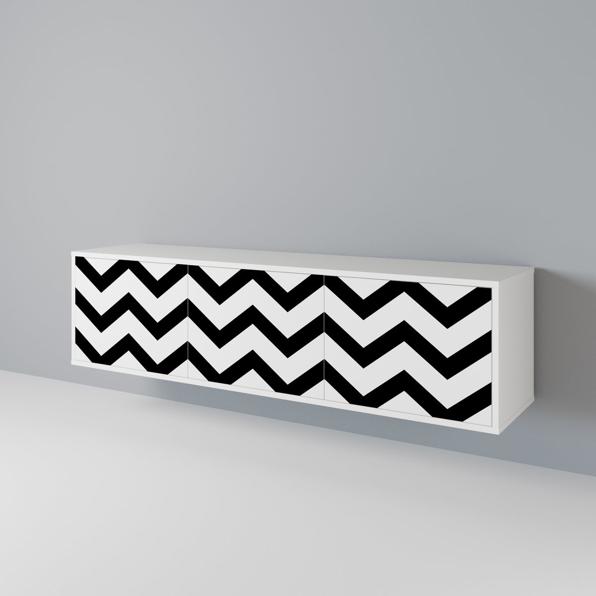 CLASSIC ZIG ZAG 3-Door TV Cabinet