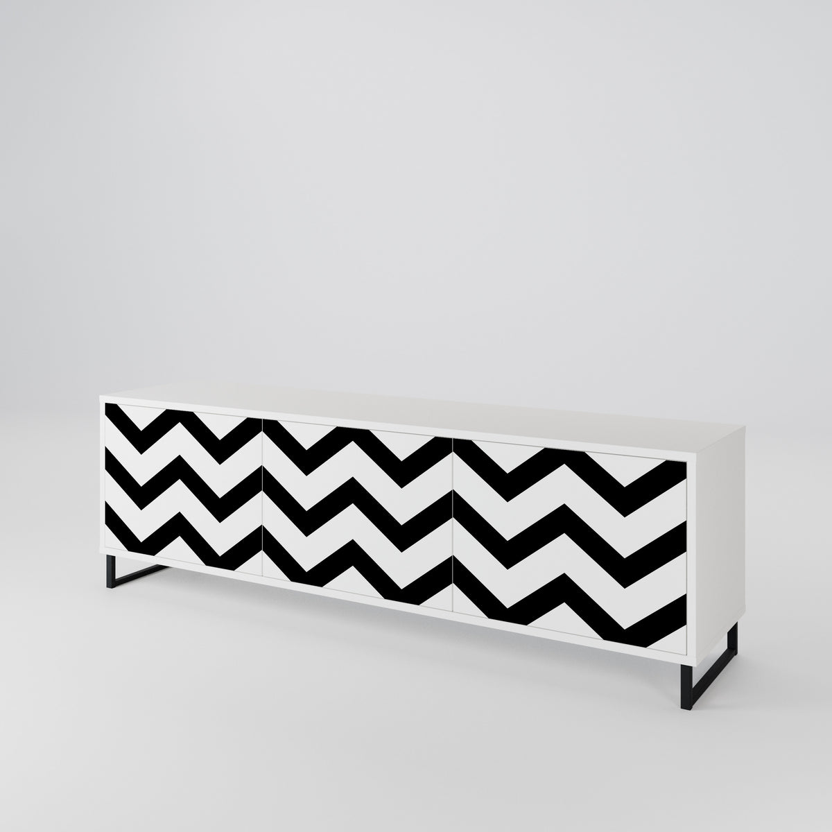 CLASSIC ZIG ZAG Mueble de TV de 3 Puertas